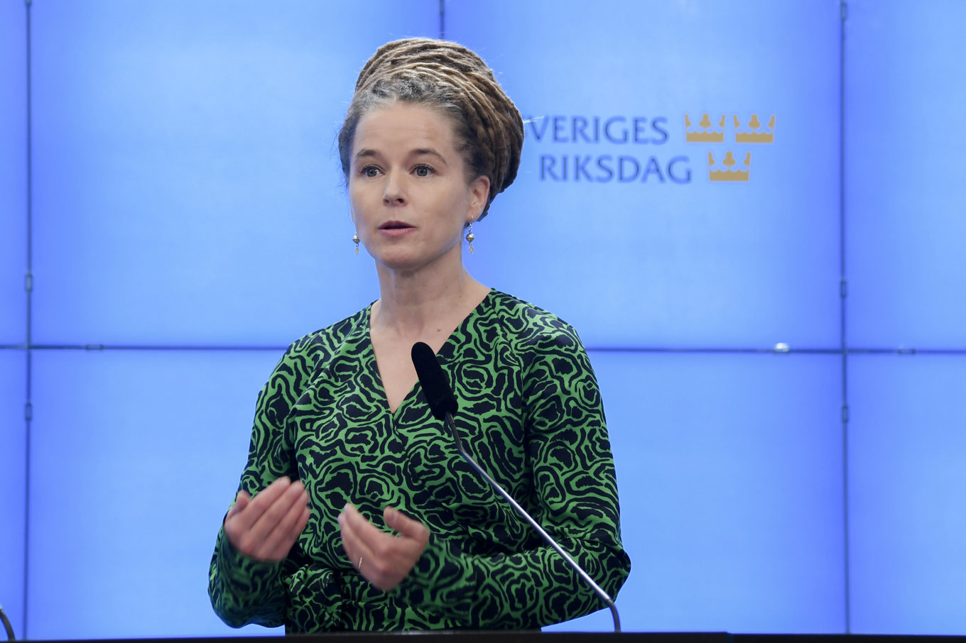 Amanda Lind (MP). Arkivbild. Foto: Fredrik Surell/TT