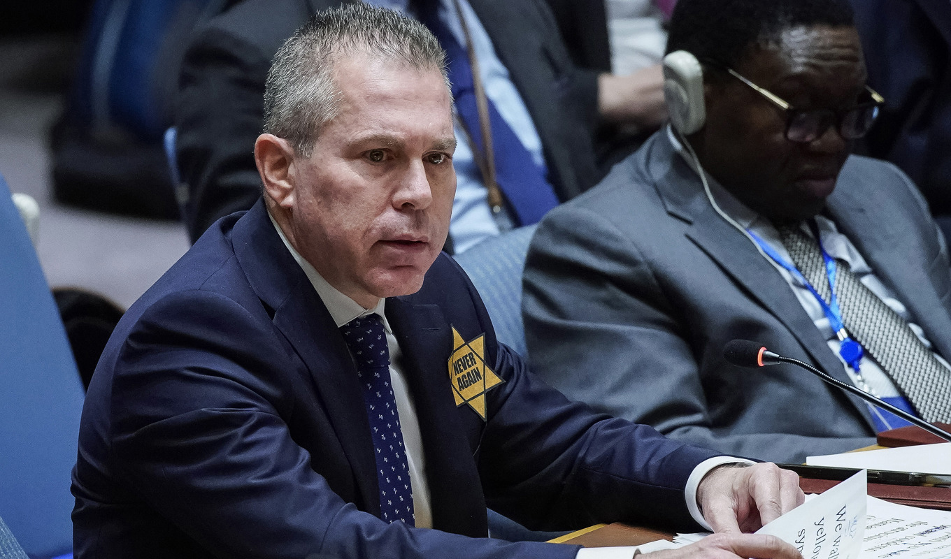 Israels FN-ambassadör Gilad Erdan kallas hem. Arkivbild. Foto: Eduardo Munoz Alvarez/AP