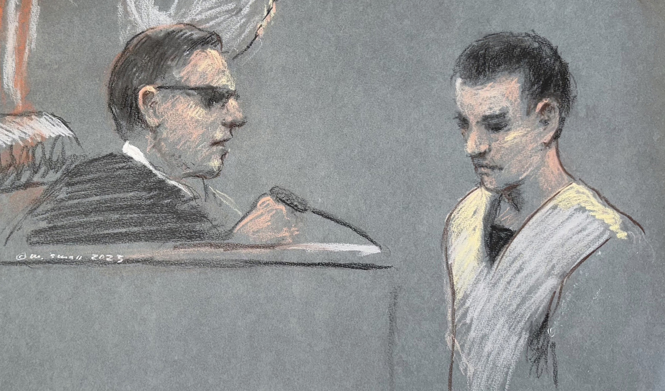 Jack Teixeira accepterar ett fängelsestraff på 16 år för att ha läckt högklassificerade militärdokument i ett chattrum på sociala medieplattformen Discord. Arkivbild. Foto: Margaret Small/AP