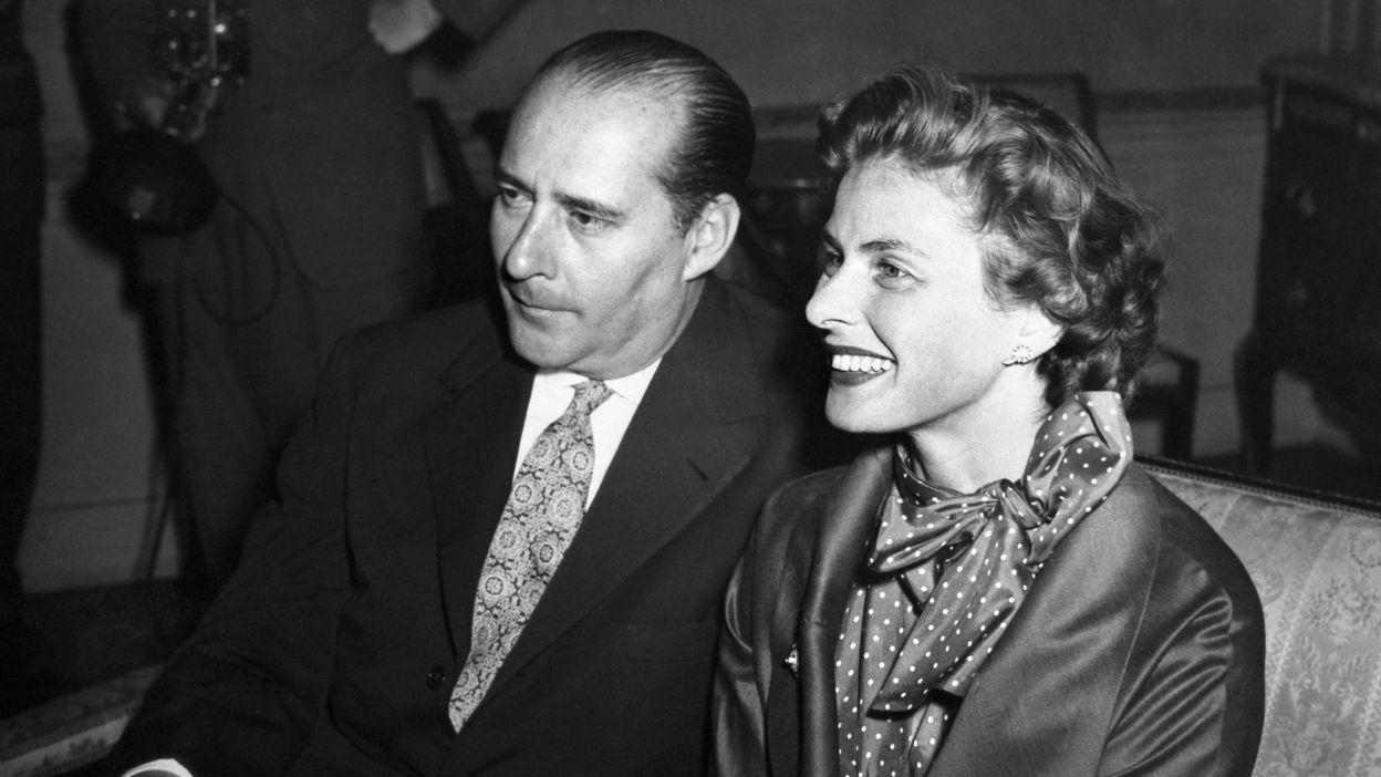 Rossellini med sin Ingrid Bergman. Foto: Public Domain