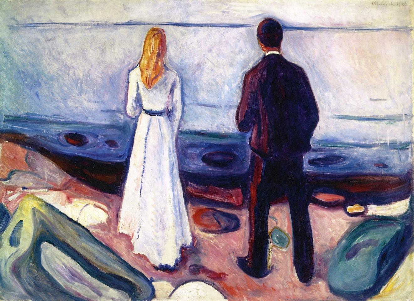 Ensamheten i en relation kan förtära inte bara relationen utan självkänslan. Vägen vidare kräver ofta att man gör det oväntade. Målning av Edvard Munch (1863–1944). Foto: Public Domain