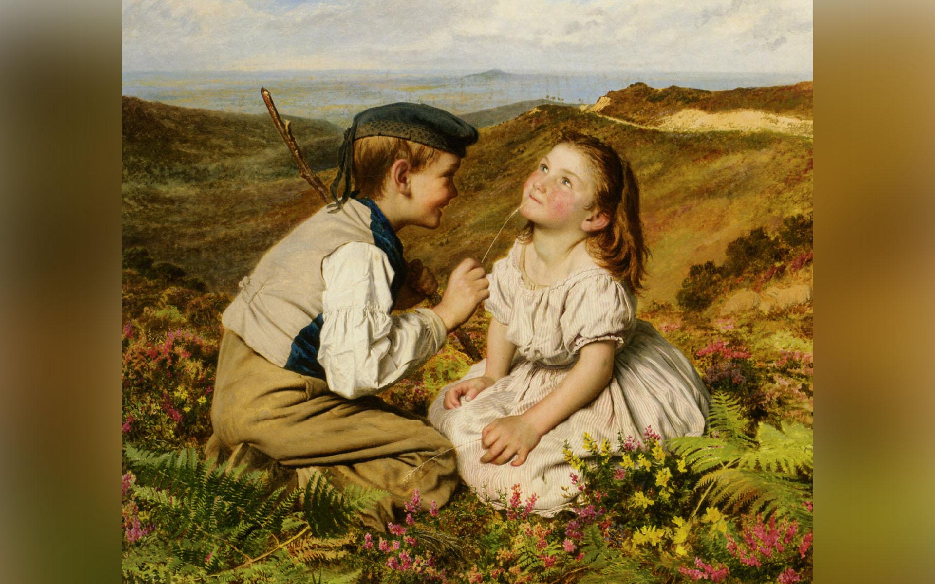 Barnets lek har mycket lite med myndigheter och politiska agendor att göra. Målning av Sophie Gengembre Anderson (1823–1903). Foto: Public Domain