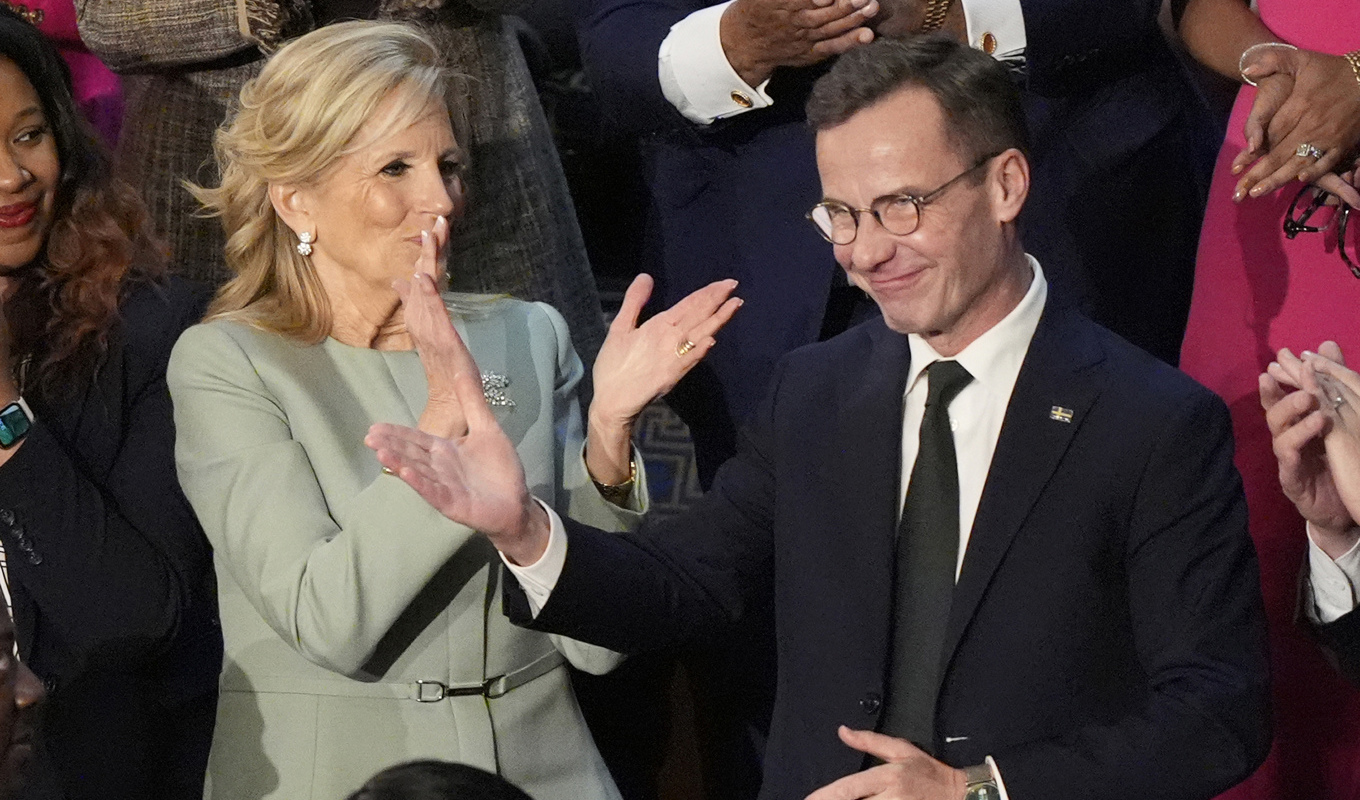 Att Natoprocessen håller på att ta slut kan ha bidragit till ökat förtroende för Kristersson. Arkivbild. Foto: Mark Schiefelbein/AP/TT