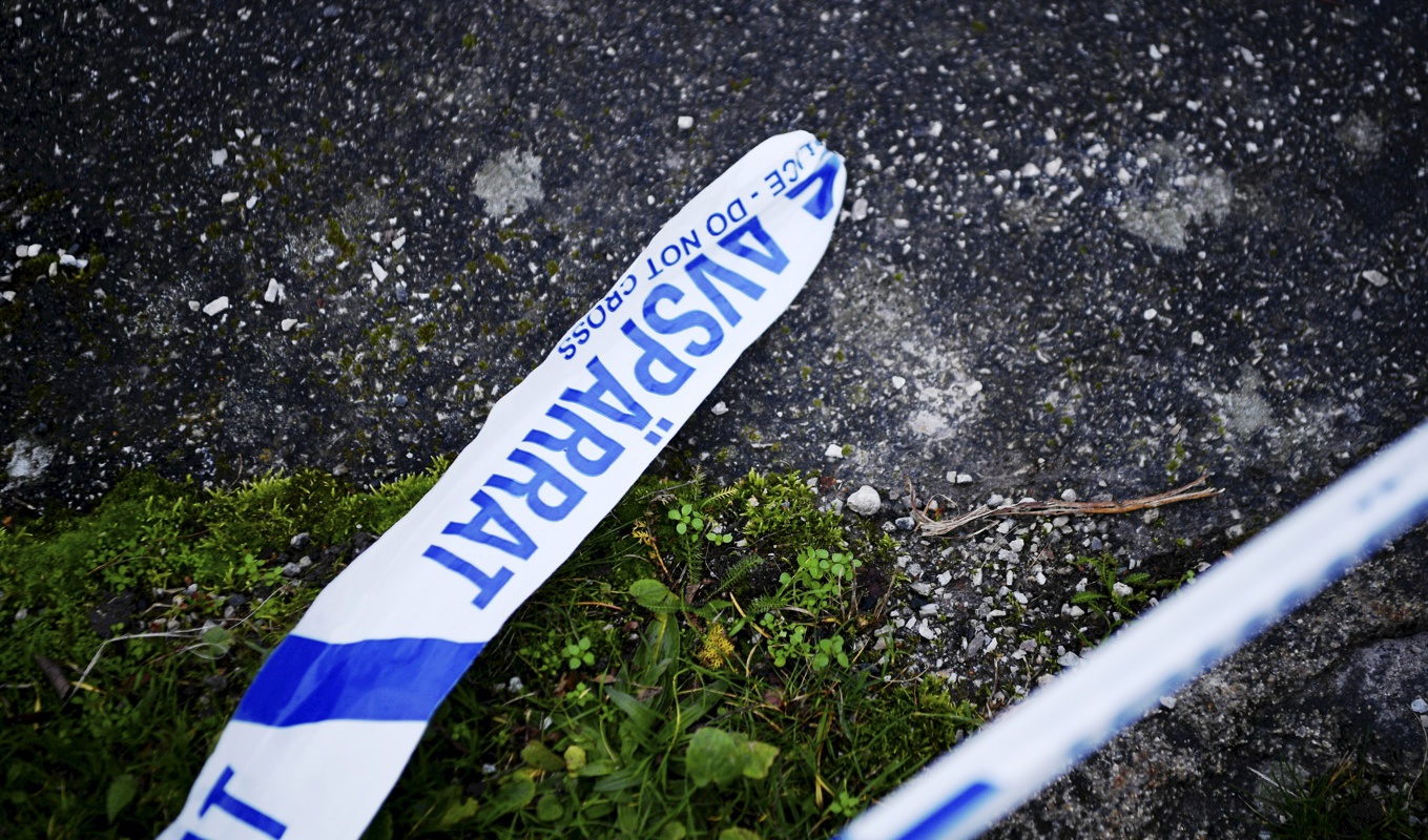 Området är avspärrat. Arkivbild. Foto: Tim Aro/TT