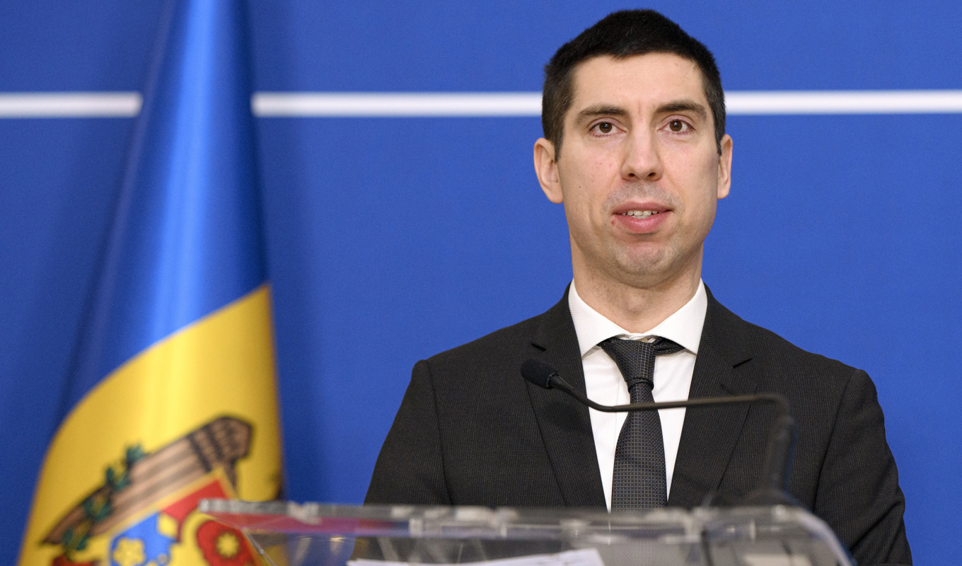 Moldaviens utrikesminister Mihai Popsoi kritiserar ryska vallokaler i utbrytarregionen Transnistrien. Arkivbild. Foto: Alexandru Dobre/AP/TT