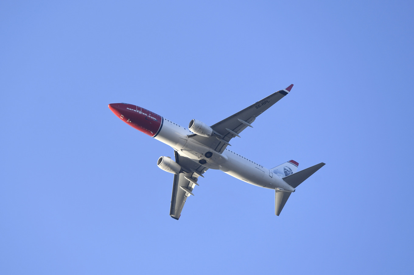 Ett passagerarflygplan från flygbolaget Norwegian. Arkivbild. Foto: Stina Stjernkvist/TT