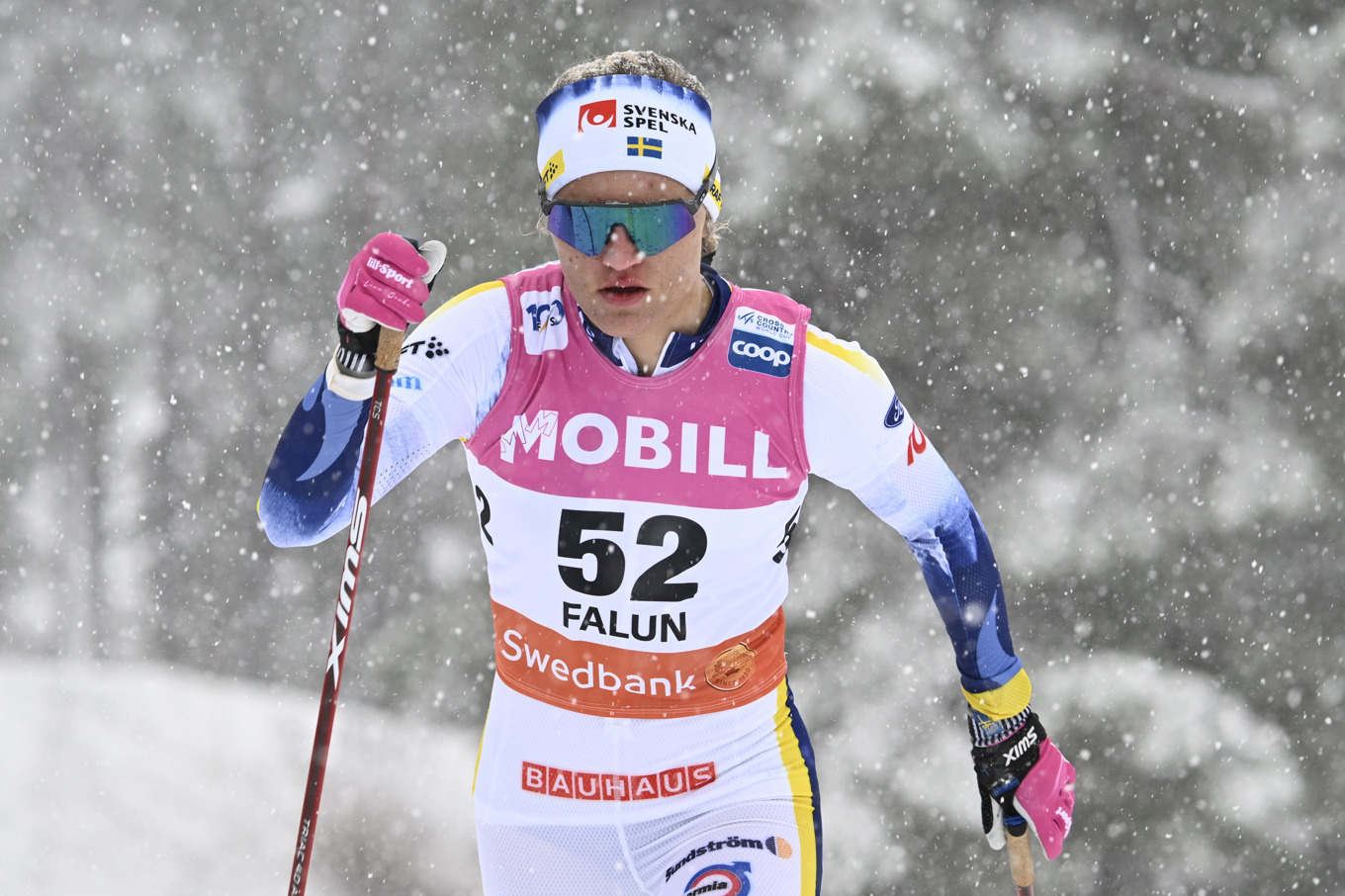 Linn Svahn tog hem SM-sprinten en hundradel före Jonna Sundling. Arkivbild. Foto: Anders Wiklund/TT