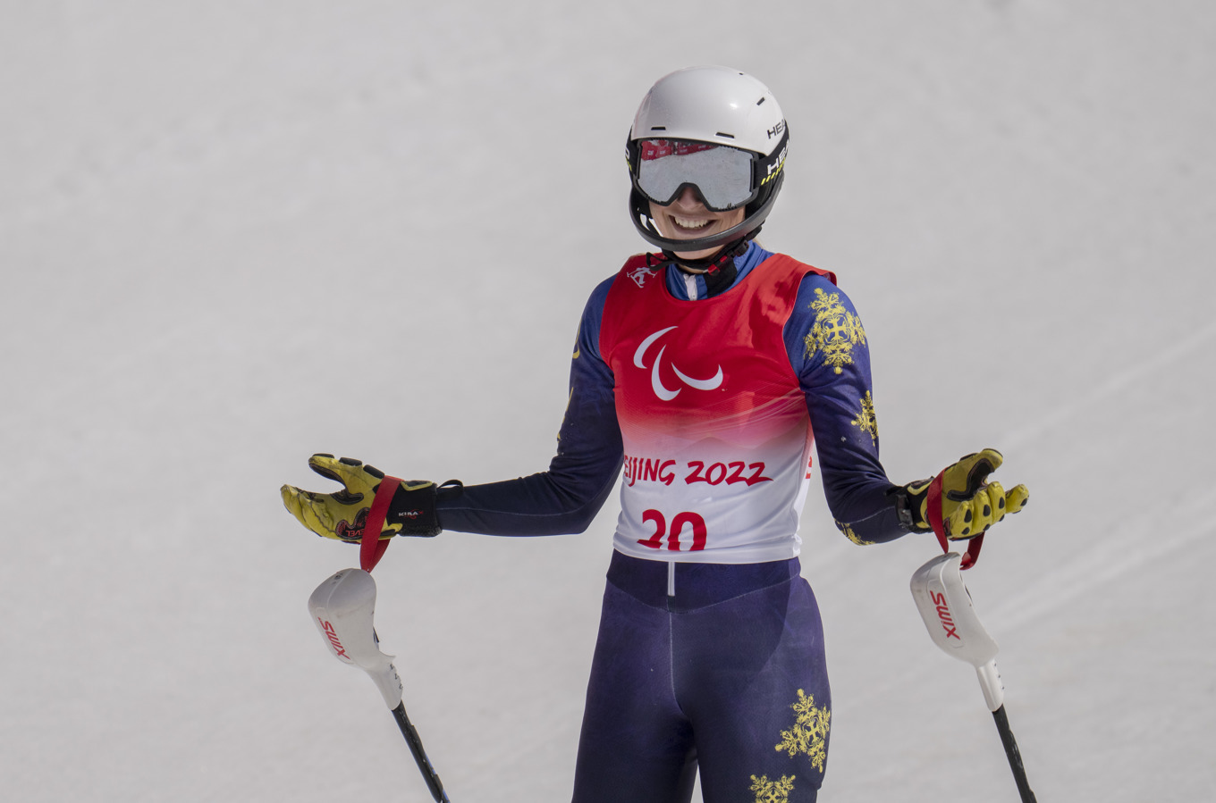 Ebba Årsjö under Paralympics 2022. Arkivbild. Foto: Björn Larsson Rosvall/TT