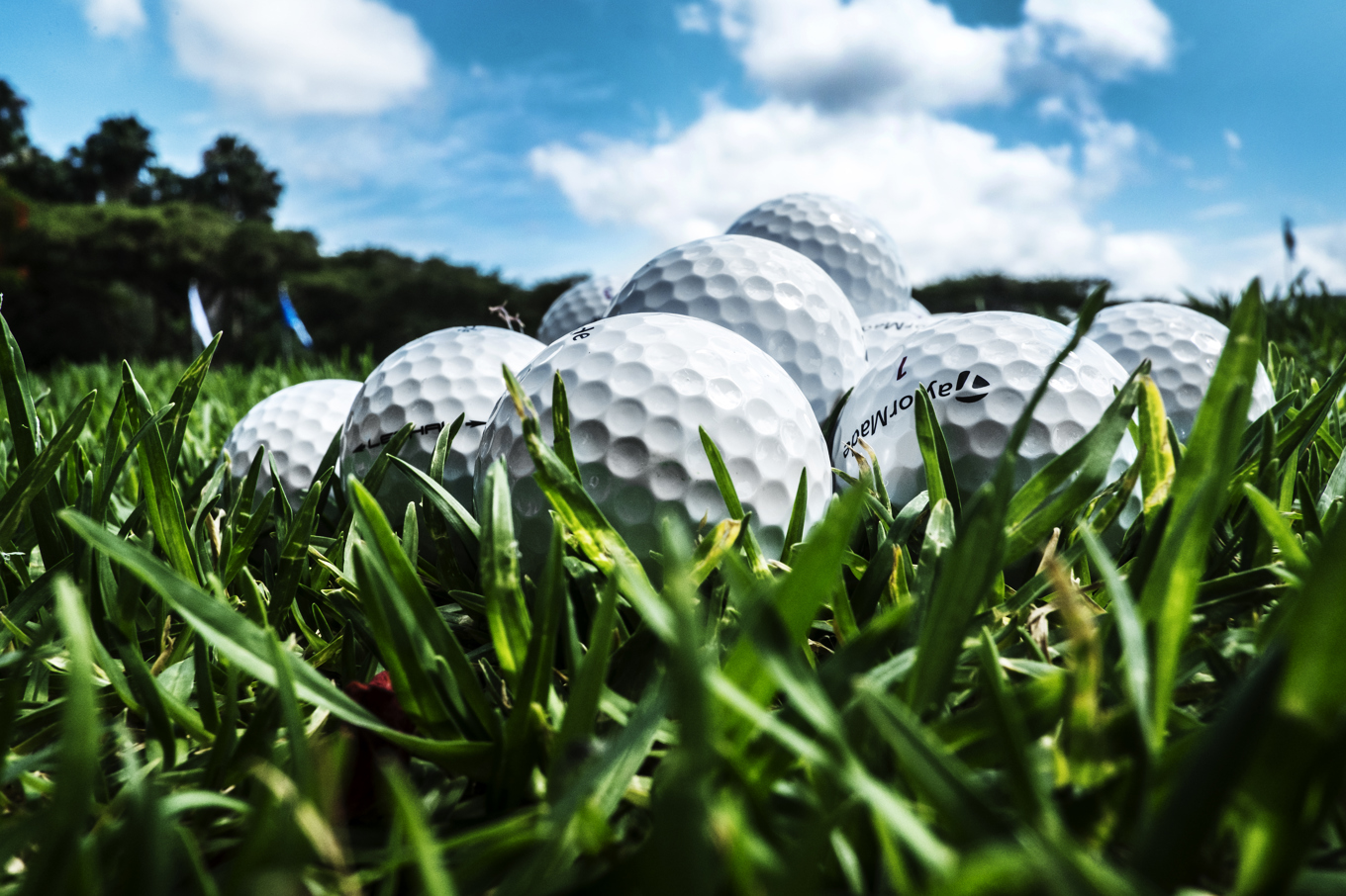 En hög med golfbollar . Arkivbild. Foto: Yvonne Åsell/SvD/TT