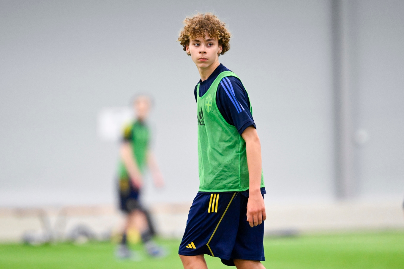 Vincent Seger Ibrahimovic under ett landslagsläger på Bosön i mars. Arkivbild. Foto: Jessica Gow/TT