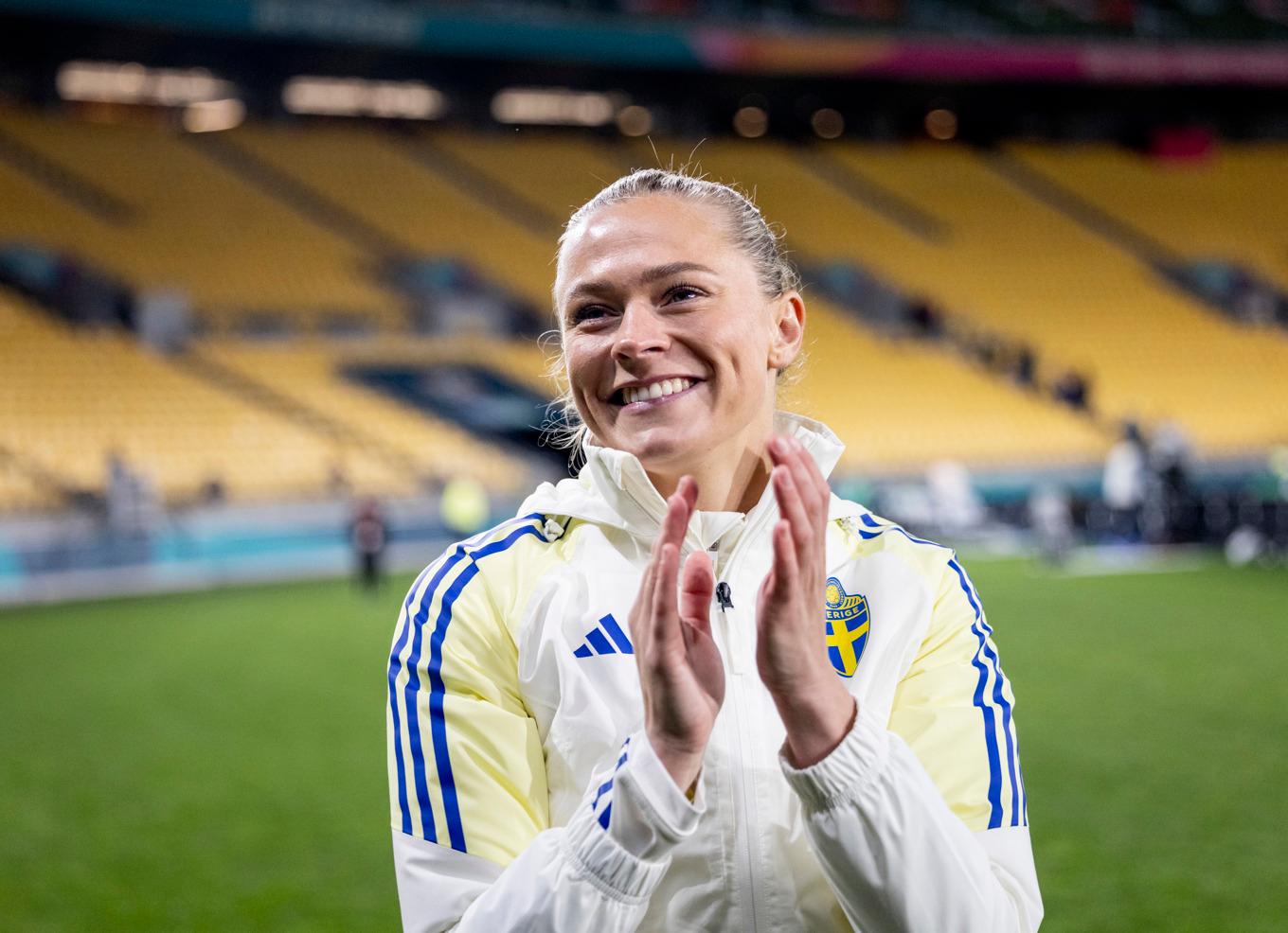 Fridolina Rolfö har inte spelat för Sverige sedan VM i somras. Arkivbild. Foto: Christine Olsson/TT