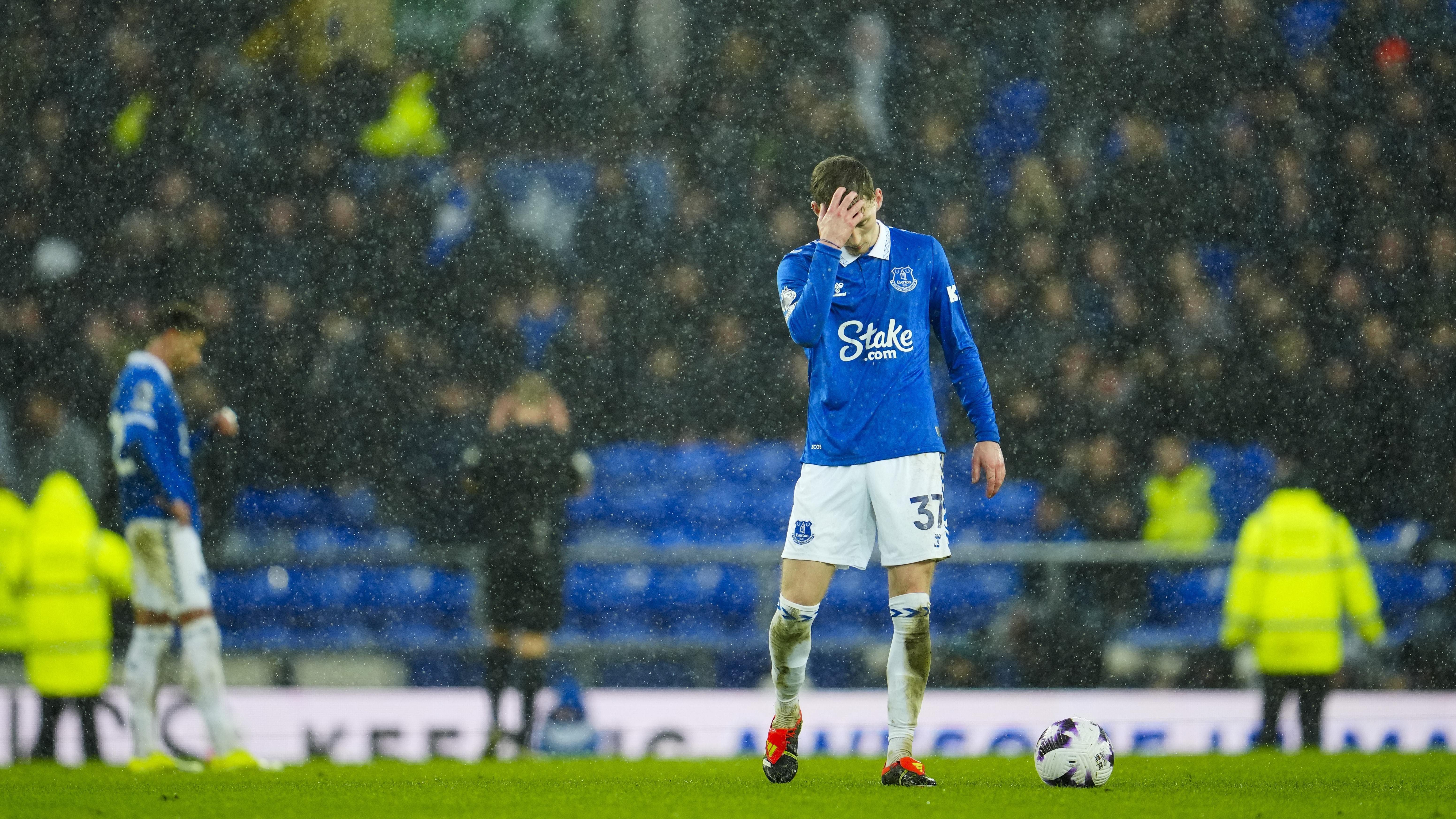 Everton riskerar nytt poängavdrag efter ny miljardförlust. Arkivbild. Foto: Jon Super/AP/TT