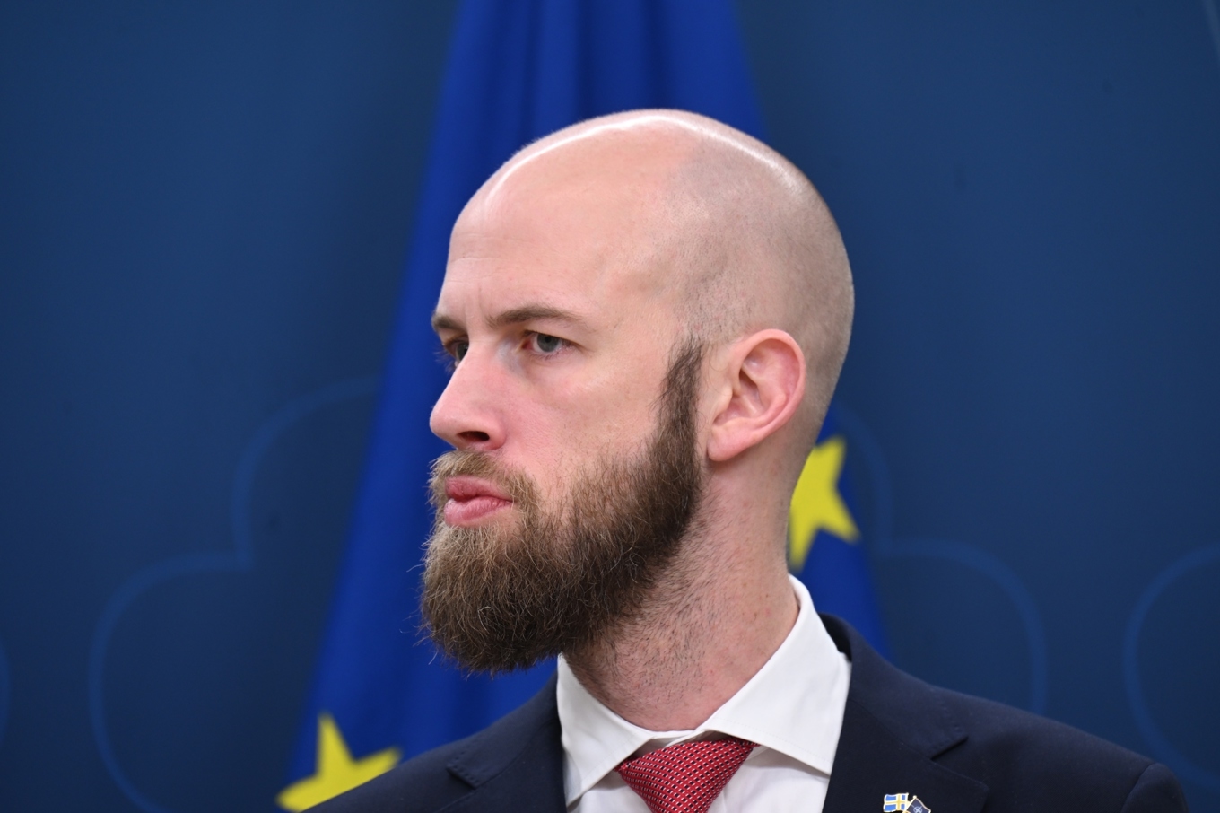 Minister för civilt försvar Carl-Oskar Bohlin (M) ryter till efter tisdagens snökaos på vägarna. Arkivbild. Foto: Fredrik Sandberg/TT