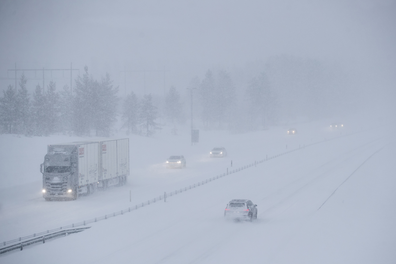 På gång igen? Bild från ett snöoväder i januari i år. Foto: Mats Andersson/TT