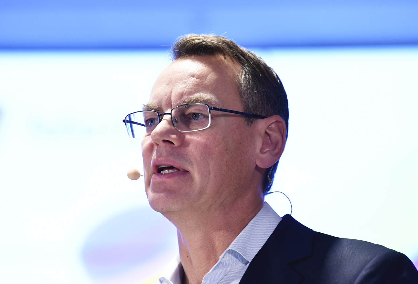 Christian Luiga lämnar Saab och blir ny finanschef på Spotify. Arkivbild. Foto: Henrik Montgomery/TT