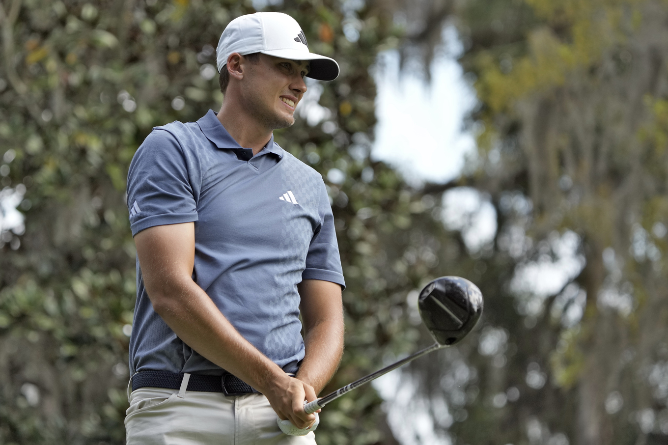Det gick inte vägen för svenske golfstjärnan Ludvig Åberg i Texas. Arkivbild. Foto: Lynne Sladky/AP/TT