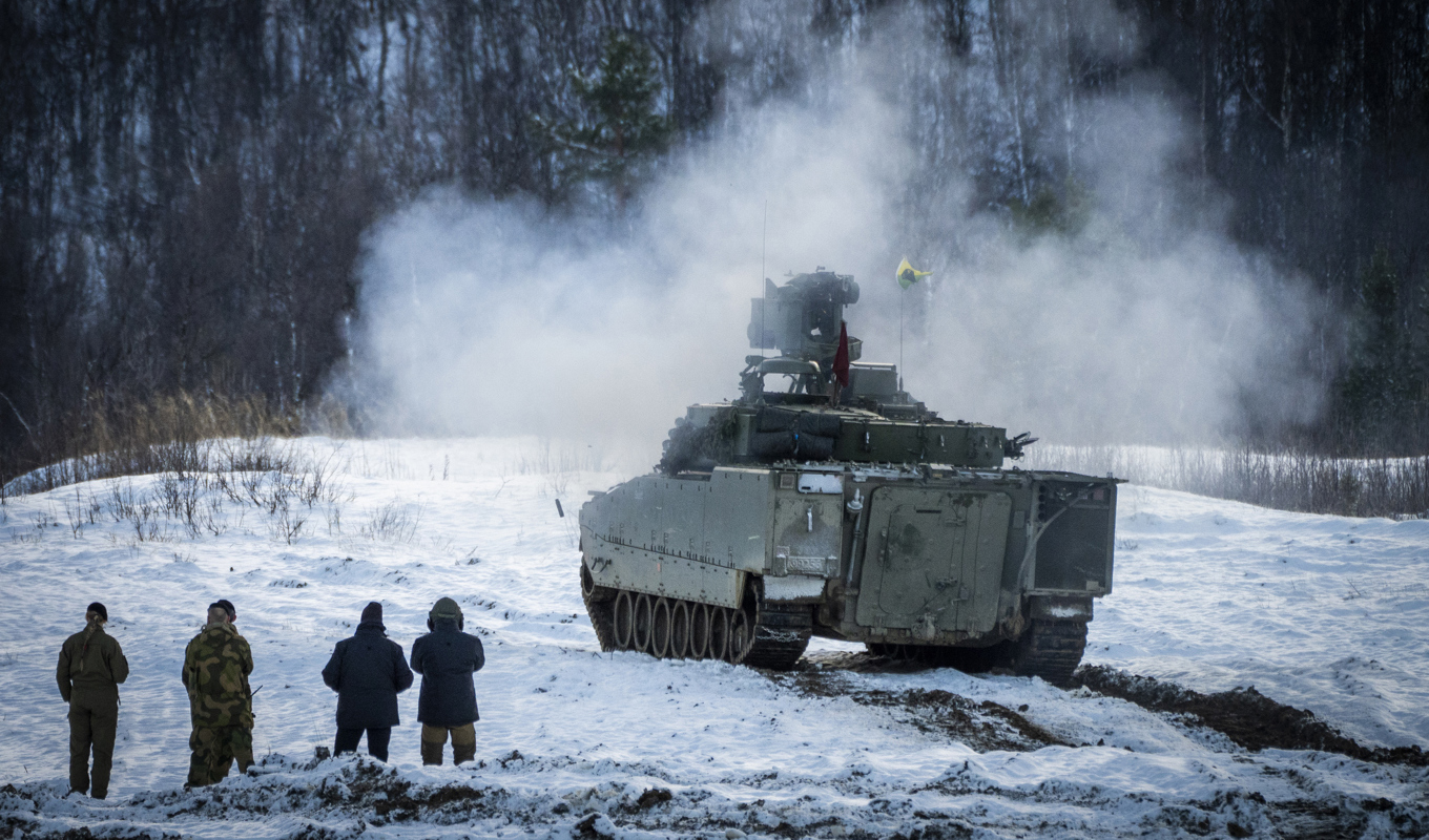 Stugorna ligger nära en militärflygplats. Arkivbild. Foto: Heiko Junge/NTB-TT