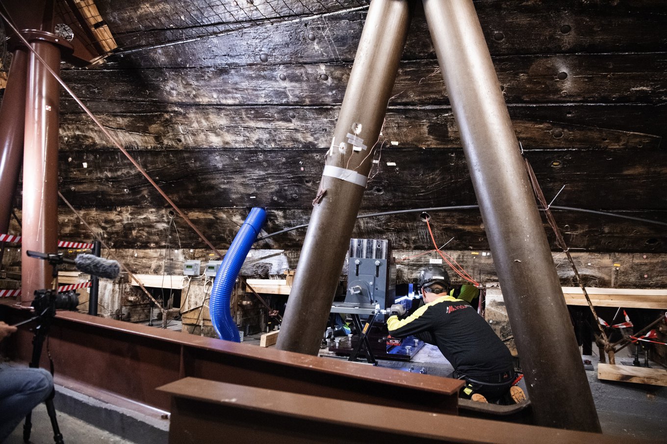 Vasaskeppet ska få ny stöttning för att hålla sig uppe. Arkivbild. Foto: Caisa Rasmussen/TT