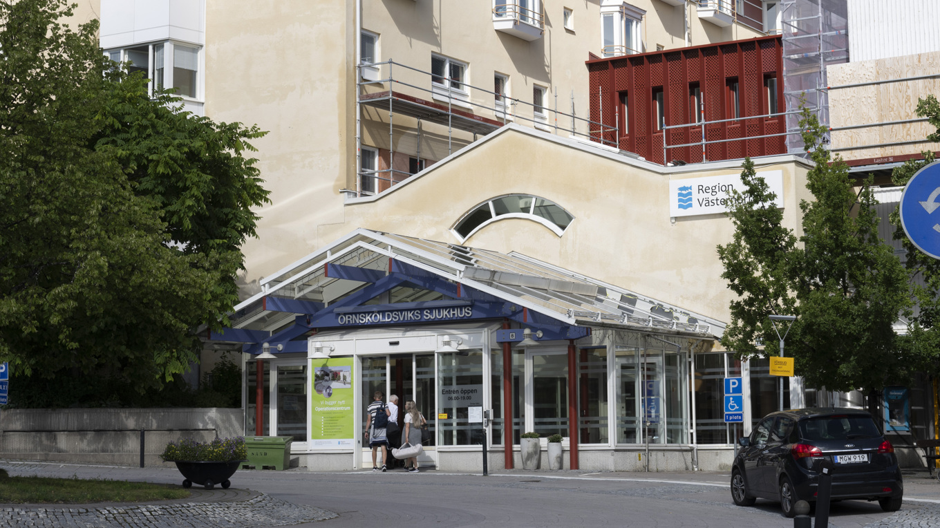Region Västernorrland har gjort en anmälan enligt lex Maria efter att en patient som utvecklat koldioxidförgiftning avled på sjukhuset i Örnsköldsvik. Arkivbild. Foto: Fredrik Sandberg/TT