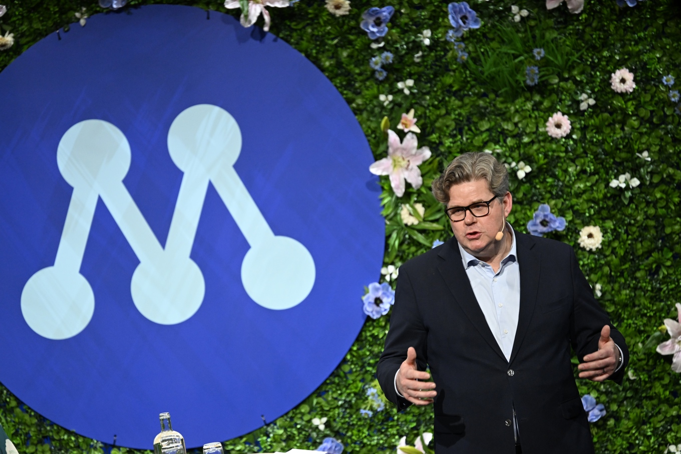 Gunnar Strömmer på Moderaternas Sverigemöte på fredagen. Foto: Pontus Lundahl/TT