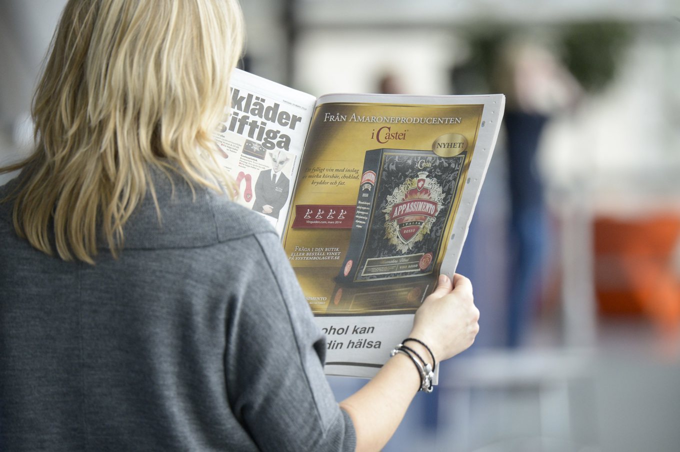 Motvind för medieinvesteringar (annonser) i dagspress. Arkivbild Foto: Leif R Jansson/TT