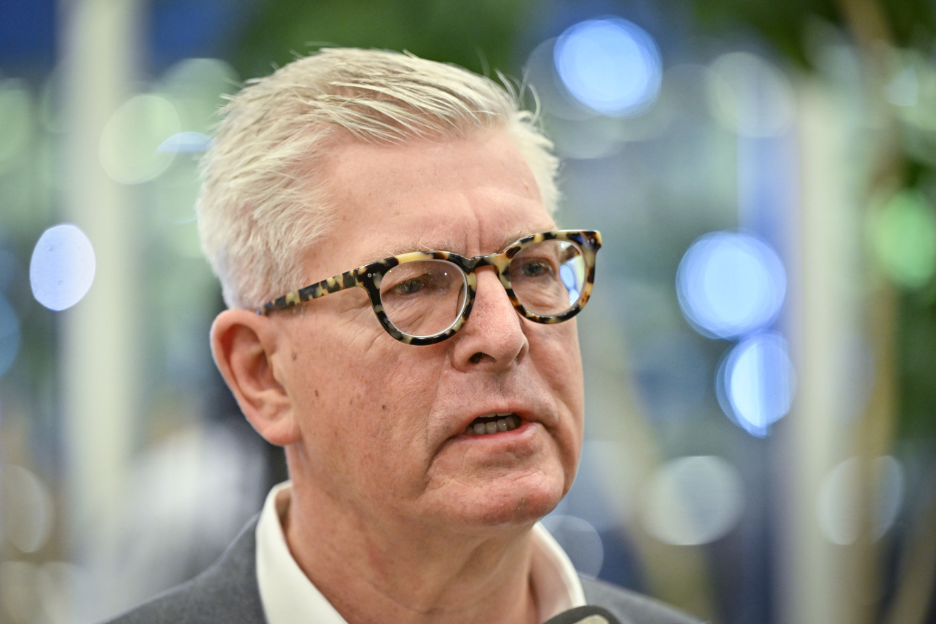 Telekomtillverkaren Ericsson, med vd Börje Ekholm, rapporterar färska kvartalssiffror. Foto: Henrik Montgomery/TT