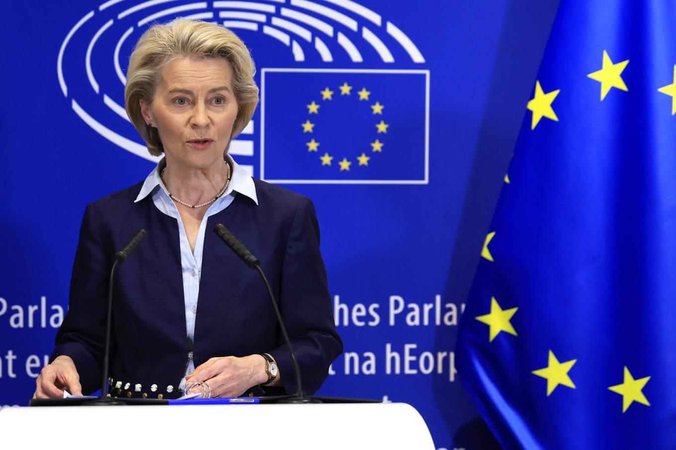 EU-kommissionens ordförande Ursula von der Leyen är i blåsväder. Arkivbild. Foto: Geert Vanden Wijngaert/AP/TT