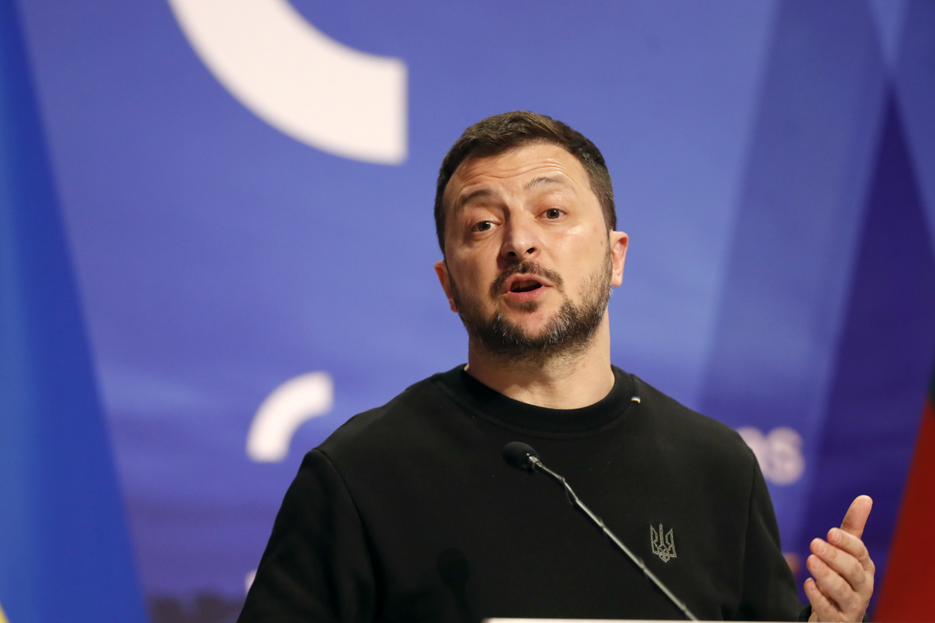 Ukrainas president Volodymyr Zelenskyj. Arkivbild. Foto: Mindaugas Kulbis/AP/TT