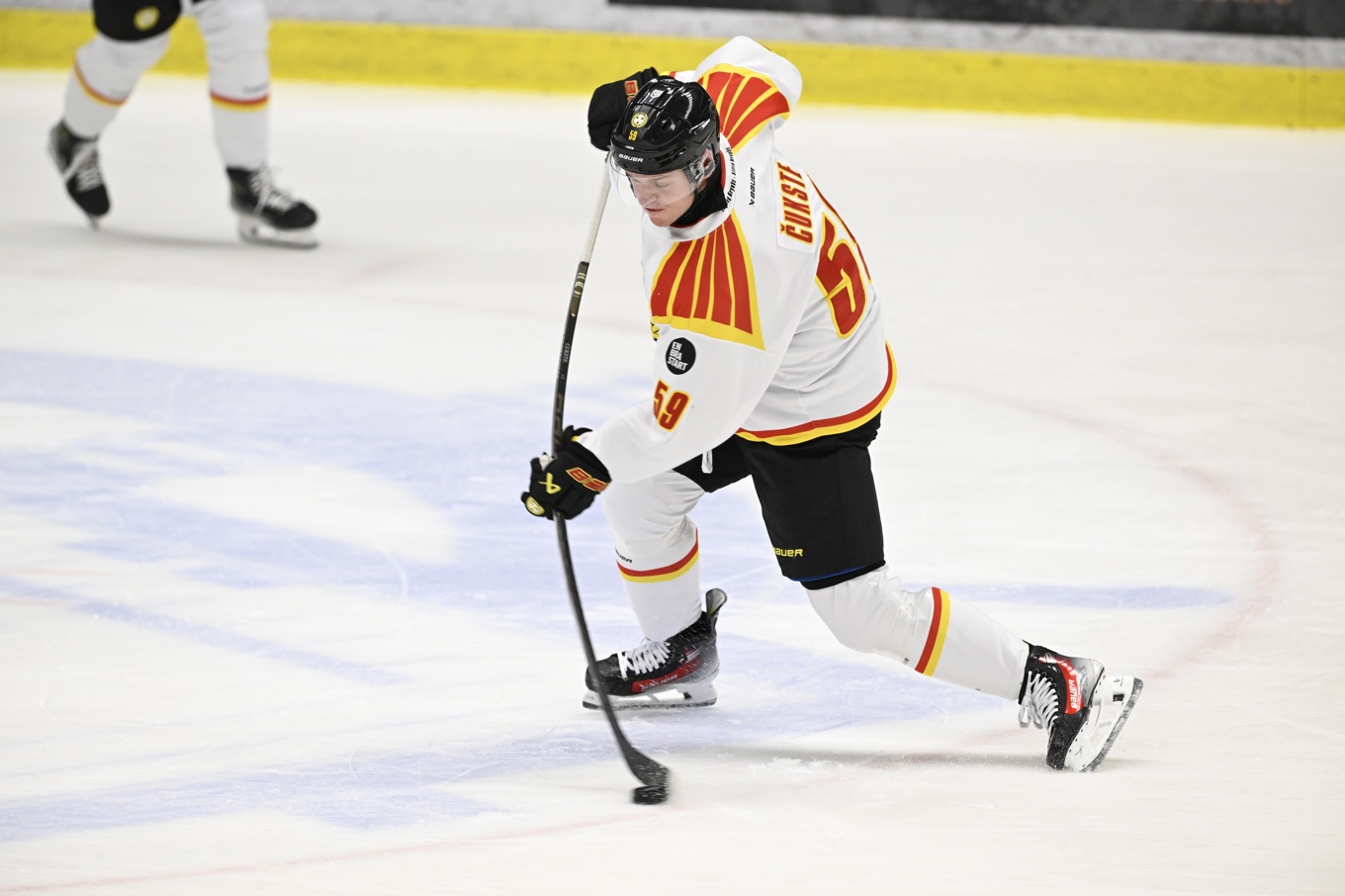 Karlis Cukste avgjorde den andra kvalfinalen för Brynäs. Arkivbild. Foto: Anders Wiklund/TT