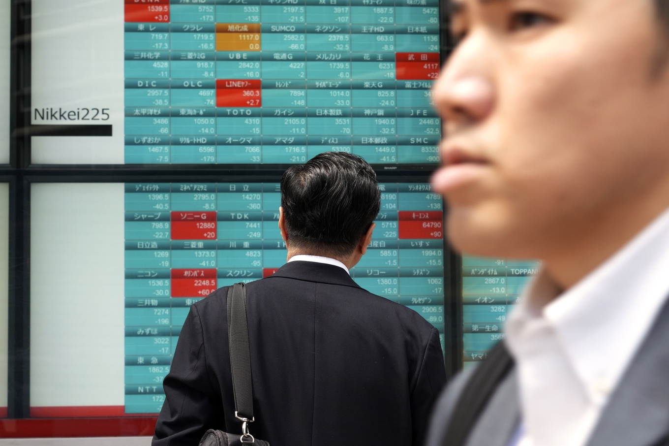 Det var blandad utveckling på de ledande börserna i Asien på tisdagen. Arkivbild. Foto: Eugene Hoshiko/AP/TT