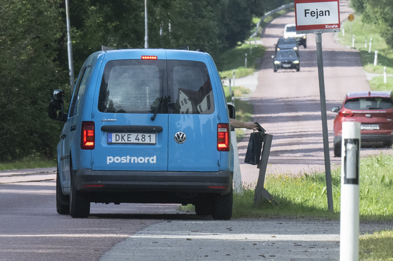 Postbil på väg. Arkivbild. Foto: Fredrik Sandberg/TT