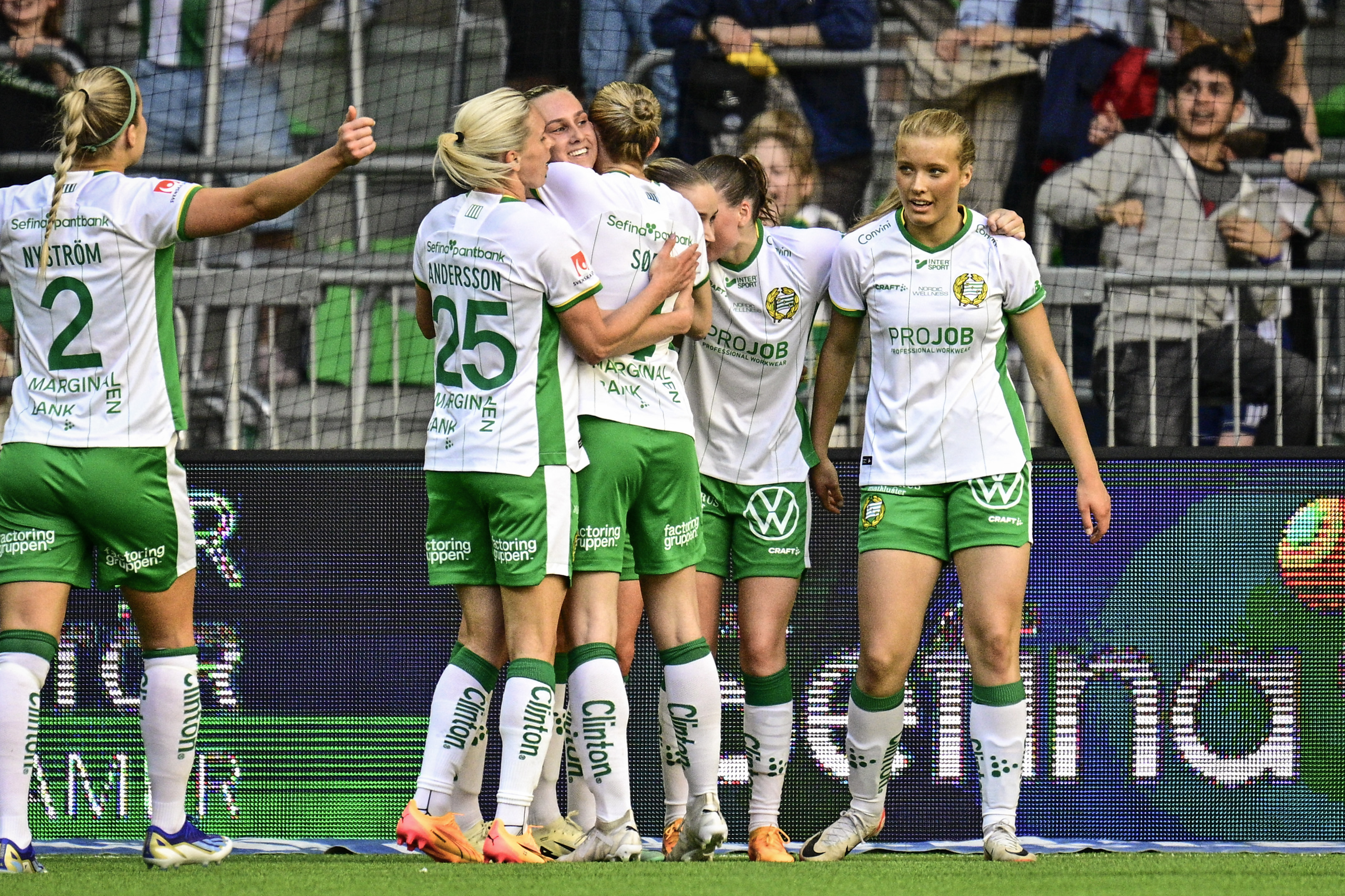 Hammarby vann derbyt mot Djurgården. Foto: Magnus Lejhall/TT