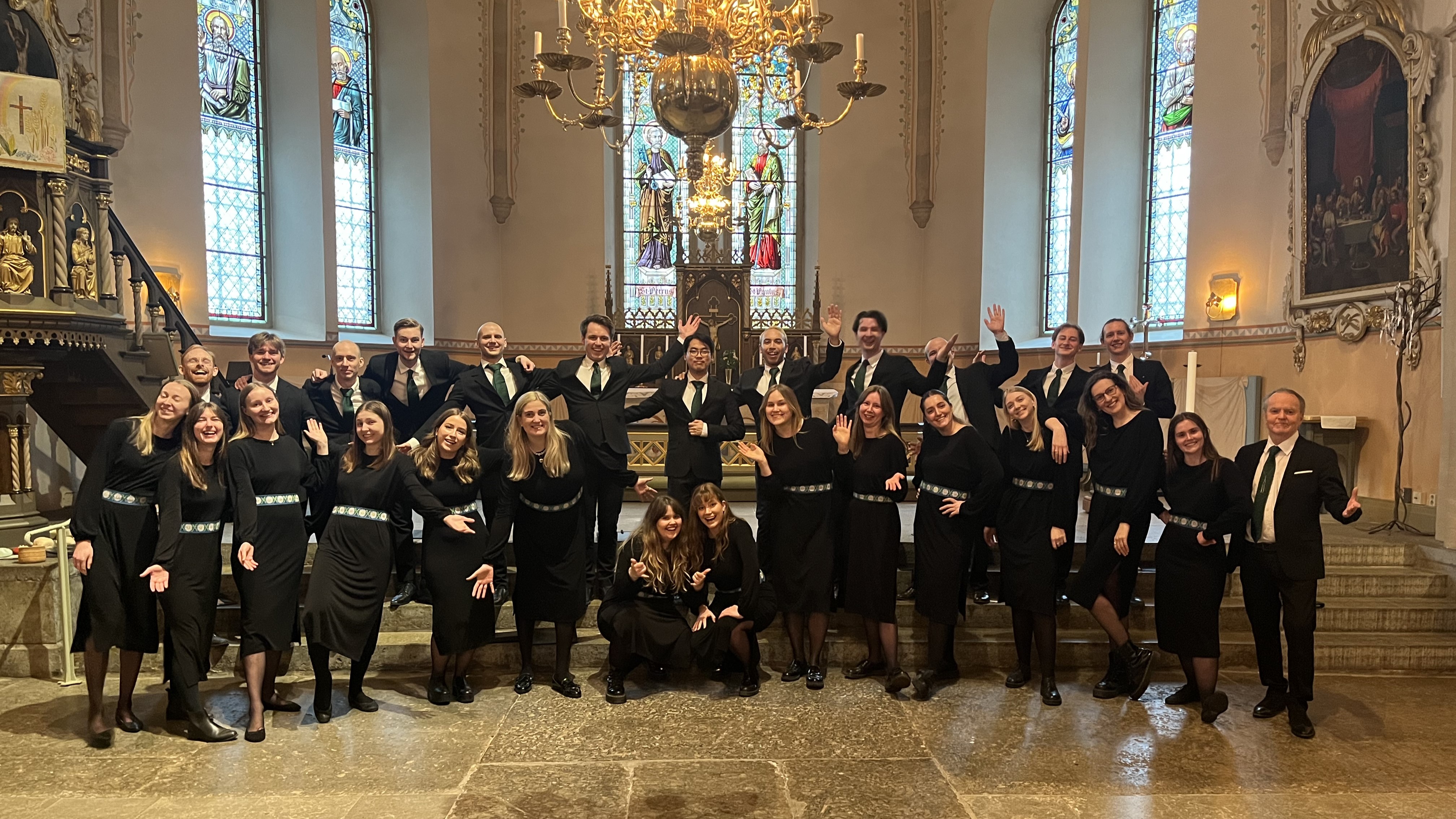Lunae kammarkör bildades 2017 och har med hjälp av kördirigenten Bengt Ollén utvecklats till en etablerad kör. Foto: Lunae kammarkör