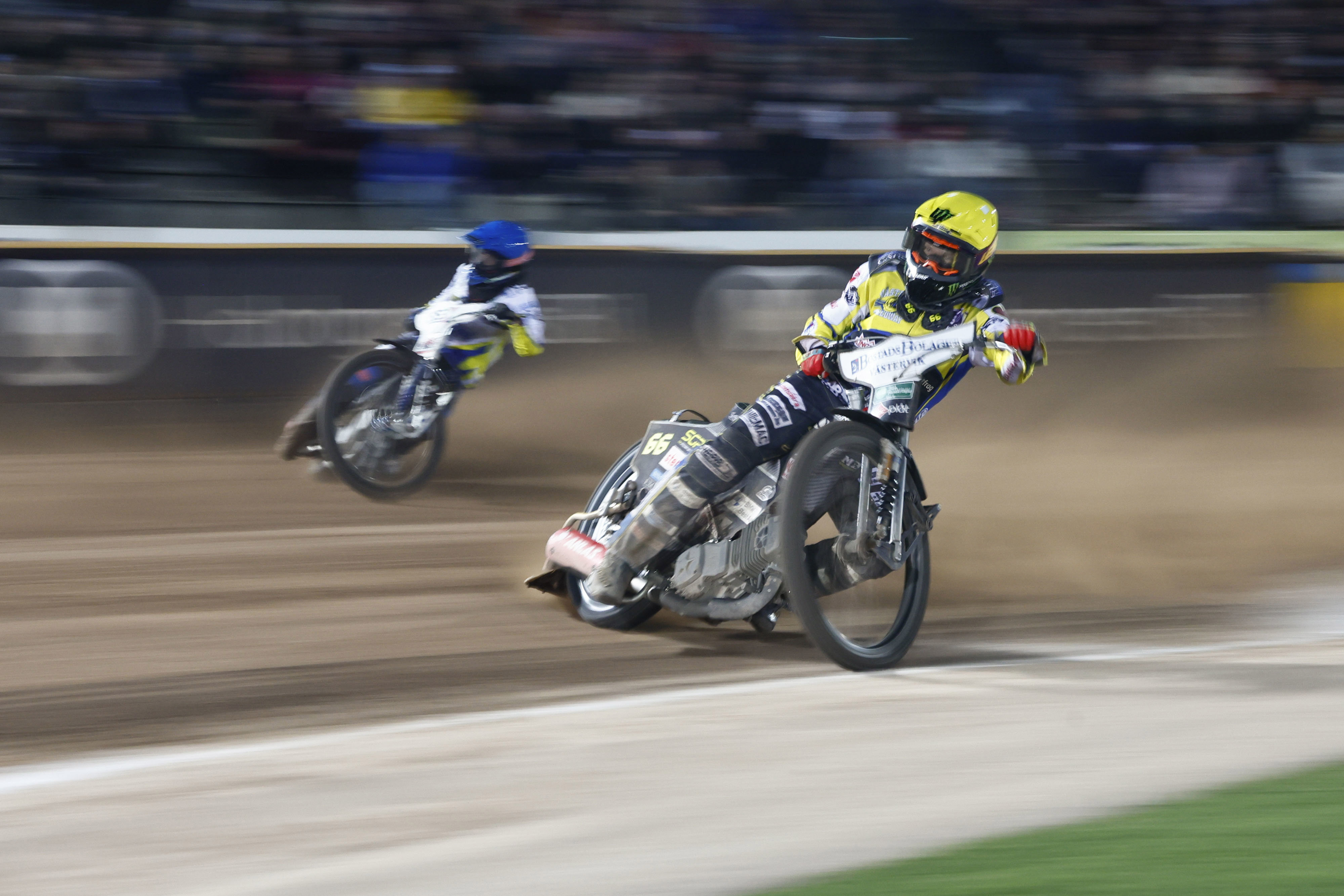 Fredrik Lindgren får vänja sig vid ett nytt kvalformat i speedway-VM. Arkivbild. Foto: Stefan Jerrevång/TT