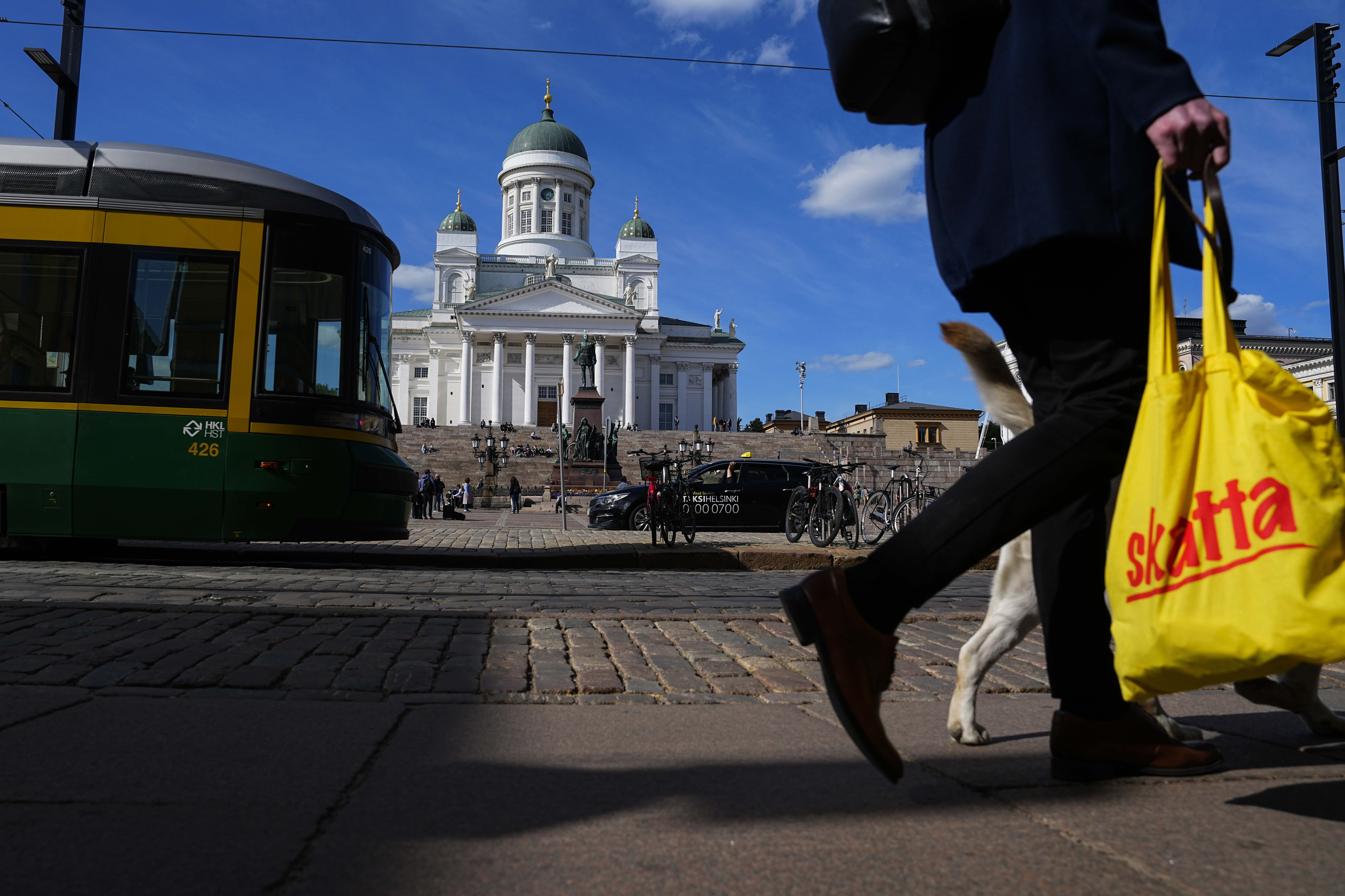 Negativ tillväxt i mars i Finland. Arkivbild Foto: Pavel Golovkin AP/TT