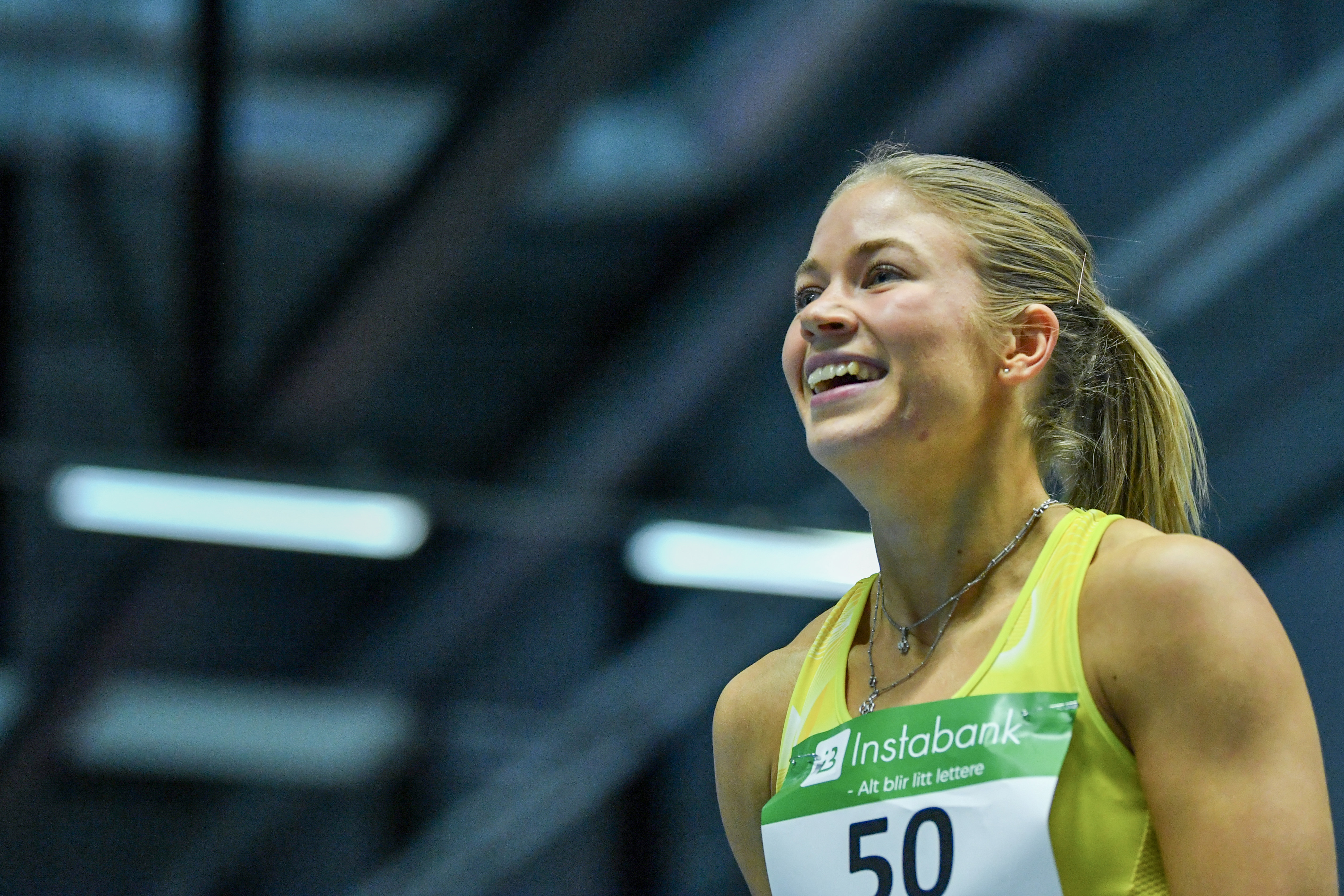 Julia Henriksson sprang för första gången 100 meter under 11 sekunder, när hon tog guld på Nordiska mästerskapen i friidrott på lördagen. Arkivbild. Foto: Rodrigo Freitas/AP/TT