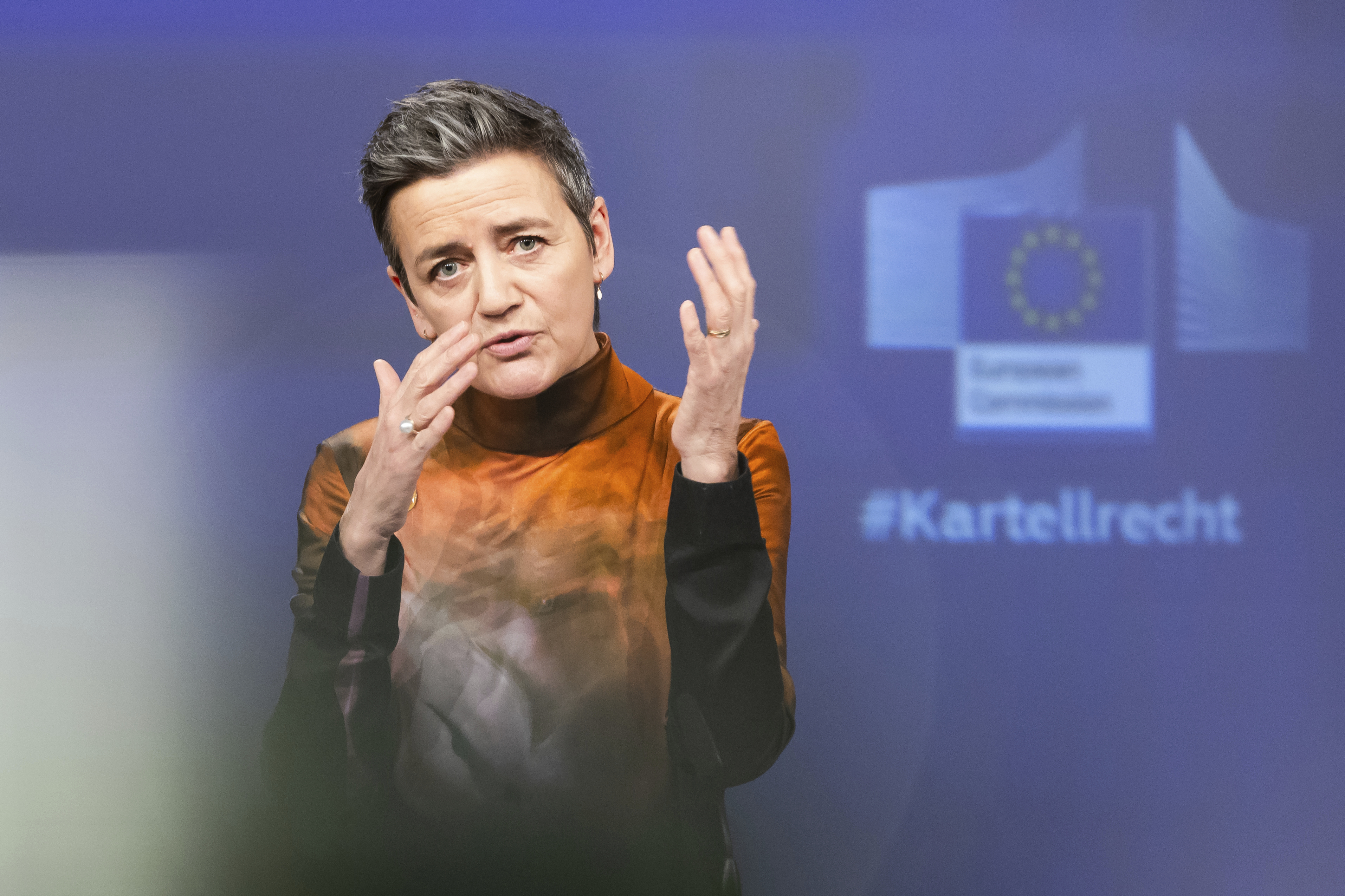 EU:s konkurrenskommissionär Margrethe Vestager. Arkivfoto. Foto: Geert Vanden Wijngaert/AP/TT