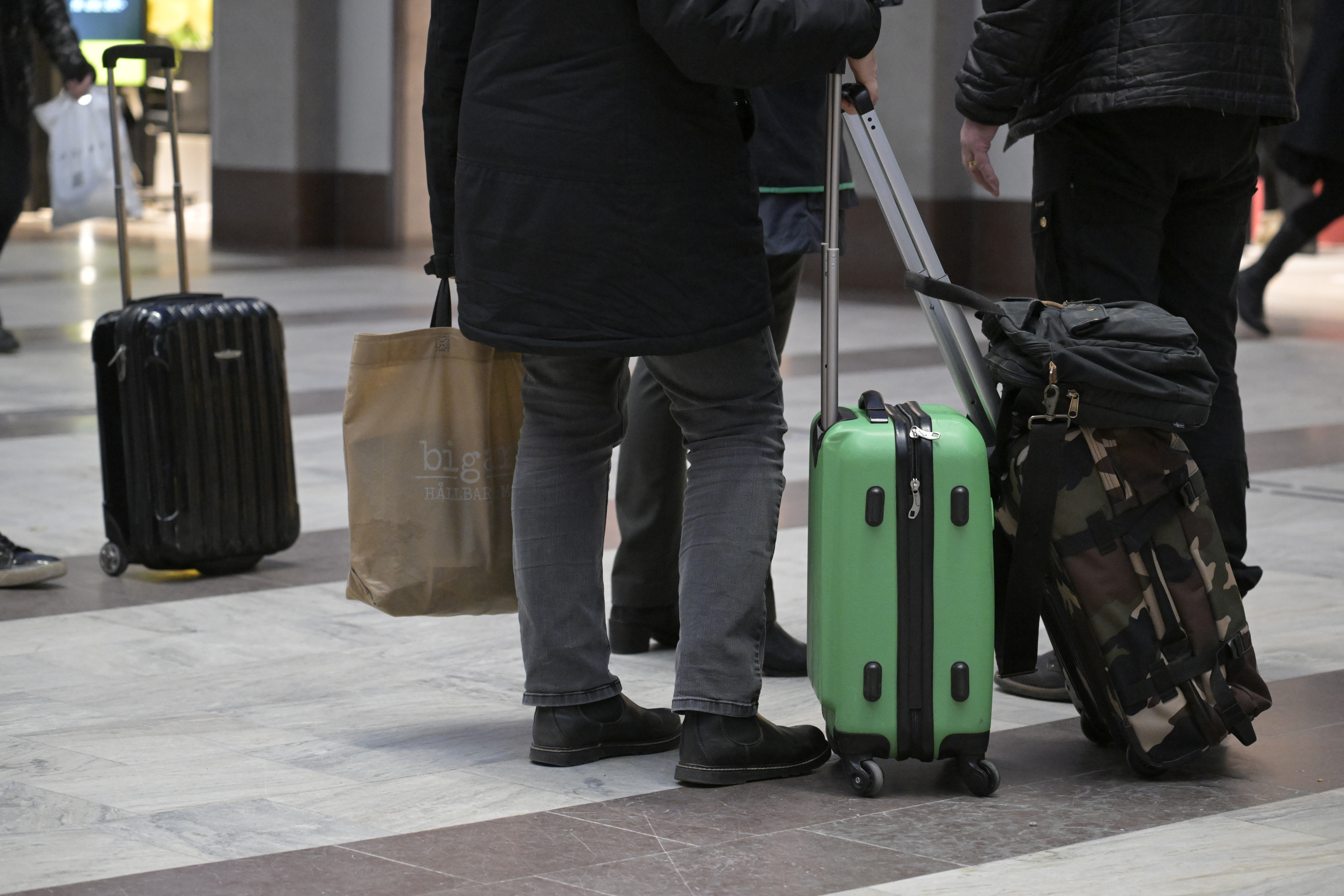 Resenärer på Stockholms central. Arkivbild. Foto: Janerik Henriksson/TT