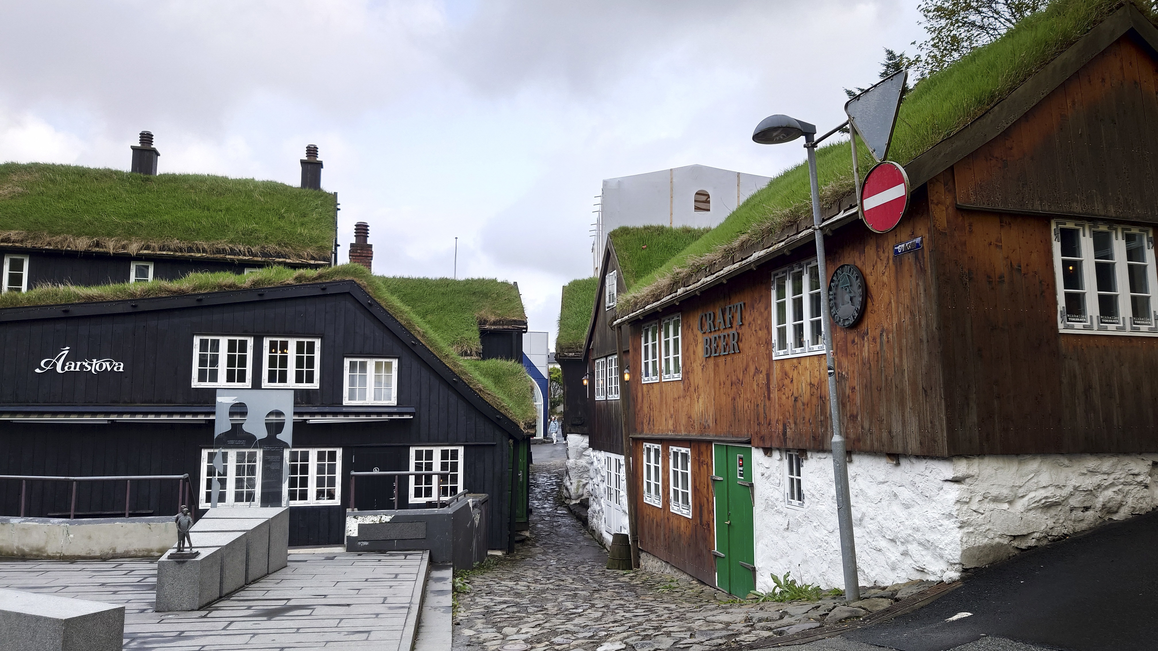 Tomt på gatorna i Torshavn. Arkivbild. Foto: Henrik Samuelsson/TT
