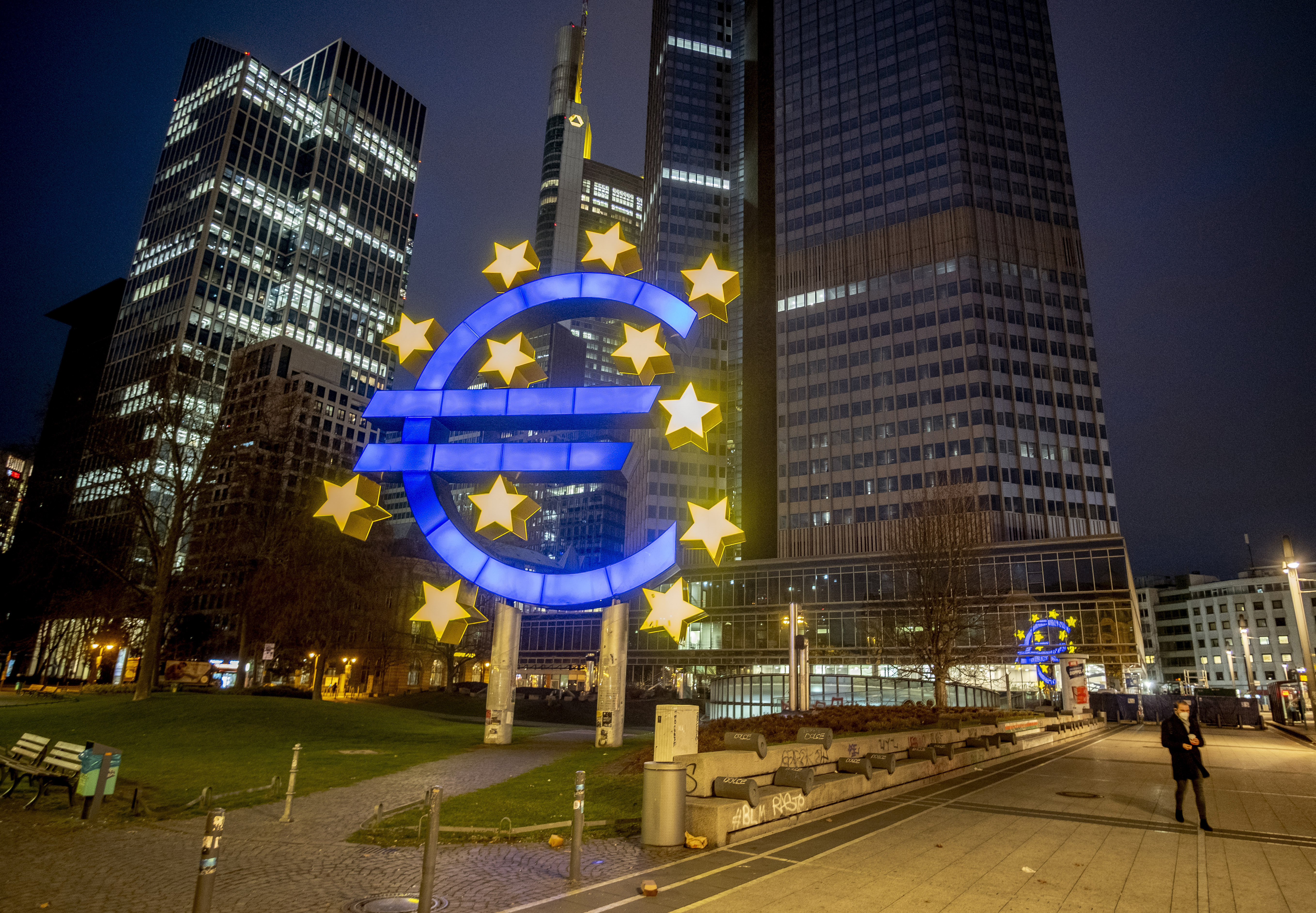 Högre tyska löner kan bromsa ECB:s räntesänkningar. Arkivbild. Foto: Michael Probst/AP/TT