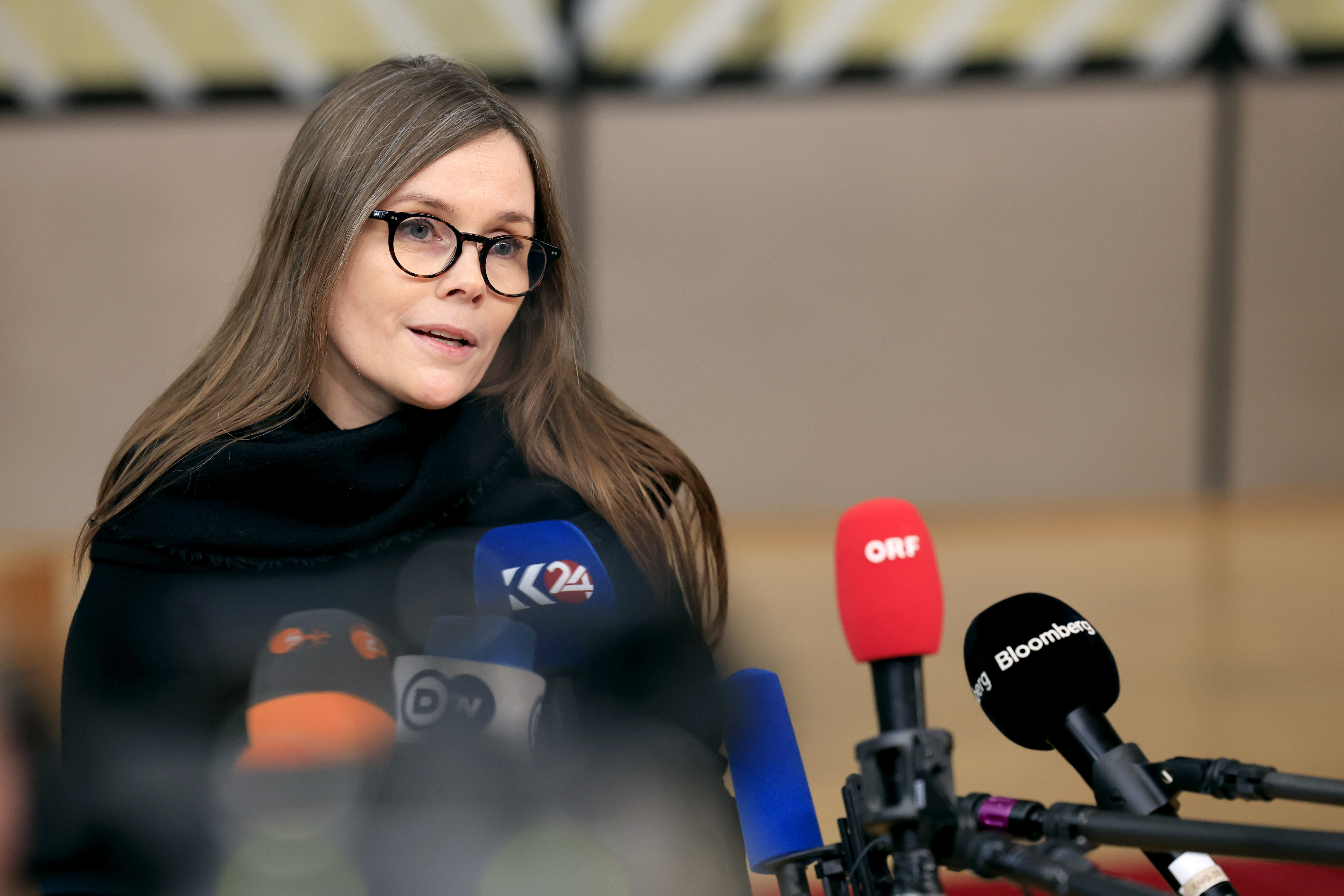 Den tidigare statsministern Katrín Jakobsdóttir har erkänt sig besegrad i Islands presidentval. Arkivbild. Foto: Geert Vanden Wijngaert/AP/TT