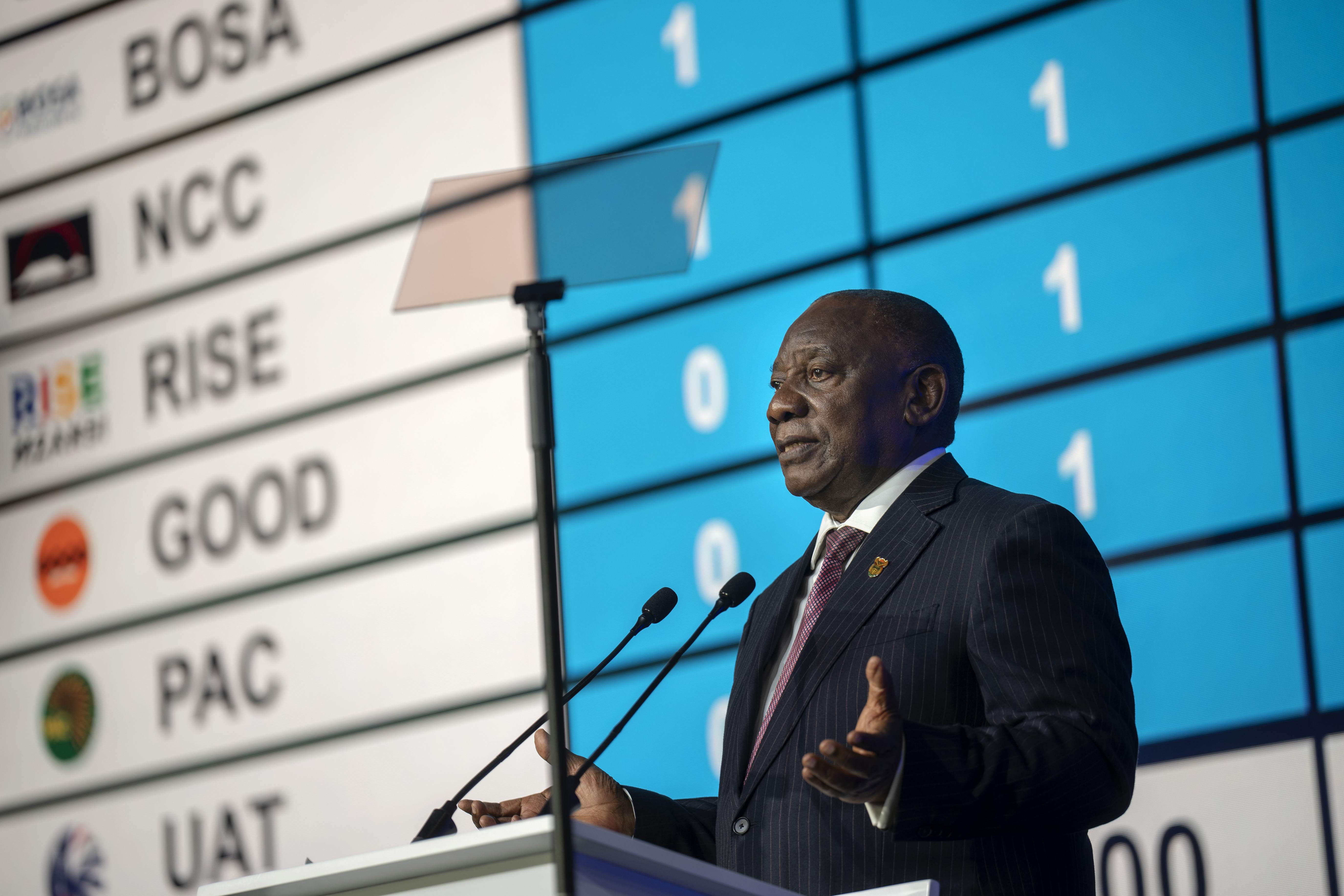 Sydafrikas president Cyril Ramaphosa. Foto: Emilio Morenatti/AP/TT