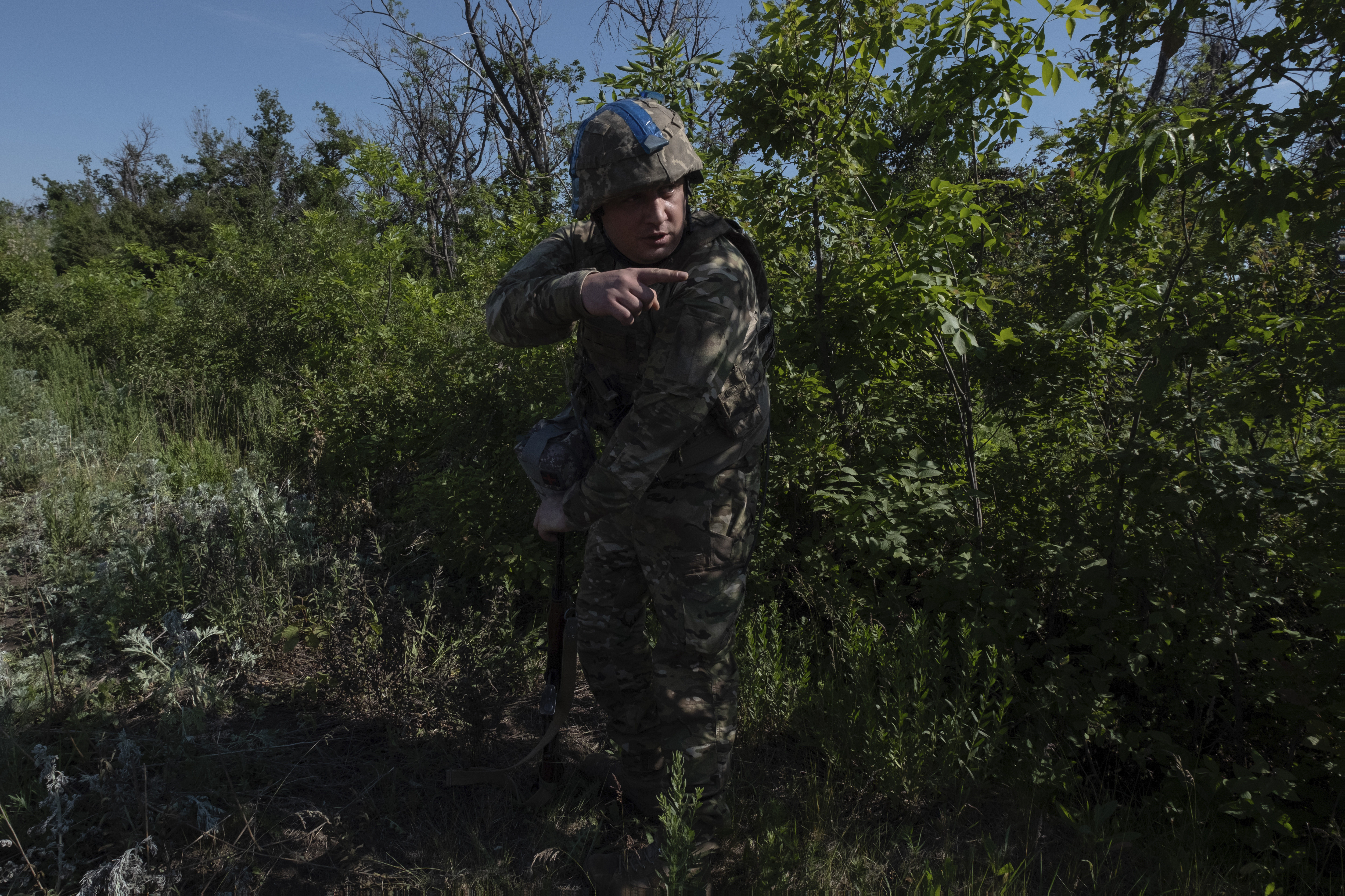 En ukrainsk soldat i Donetsk. Arkivbild. Foto: Iryna Rybakova/AP/TT