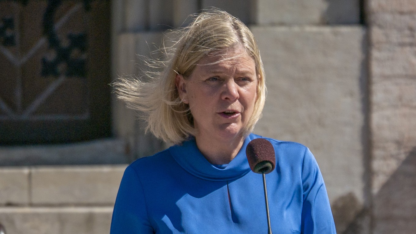 S-ledaren Magdalena Andersson. Foto: Bilbo Lantto