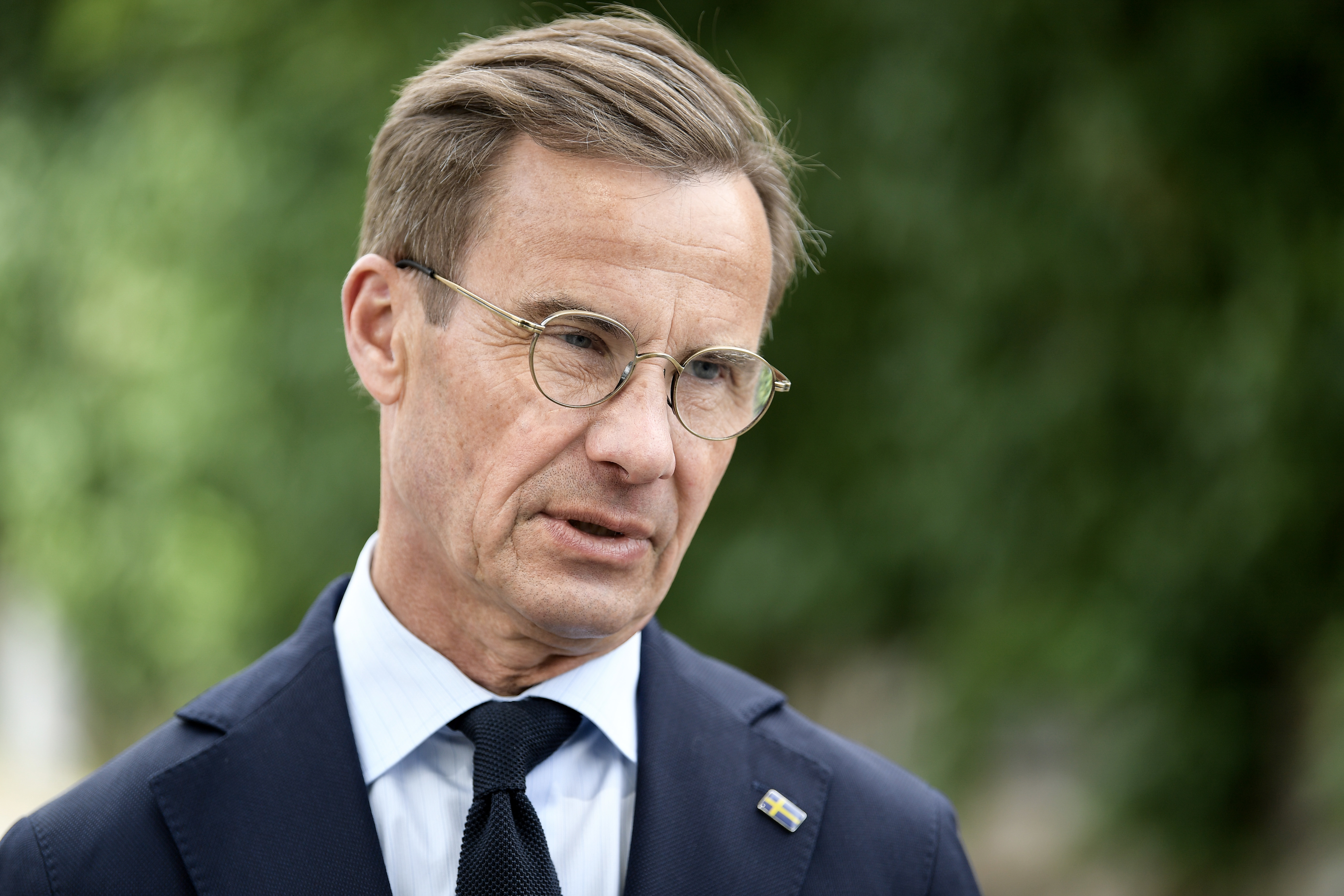 Statsminister Ulf Kristersson (M) reser till Riga. Arkivbild. Foto: Oscar Olsson/TT