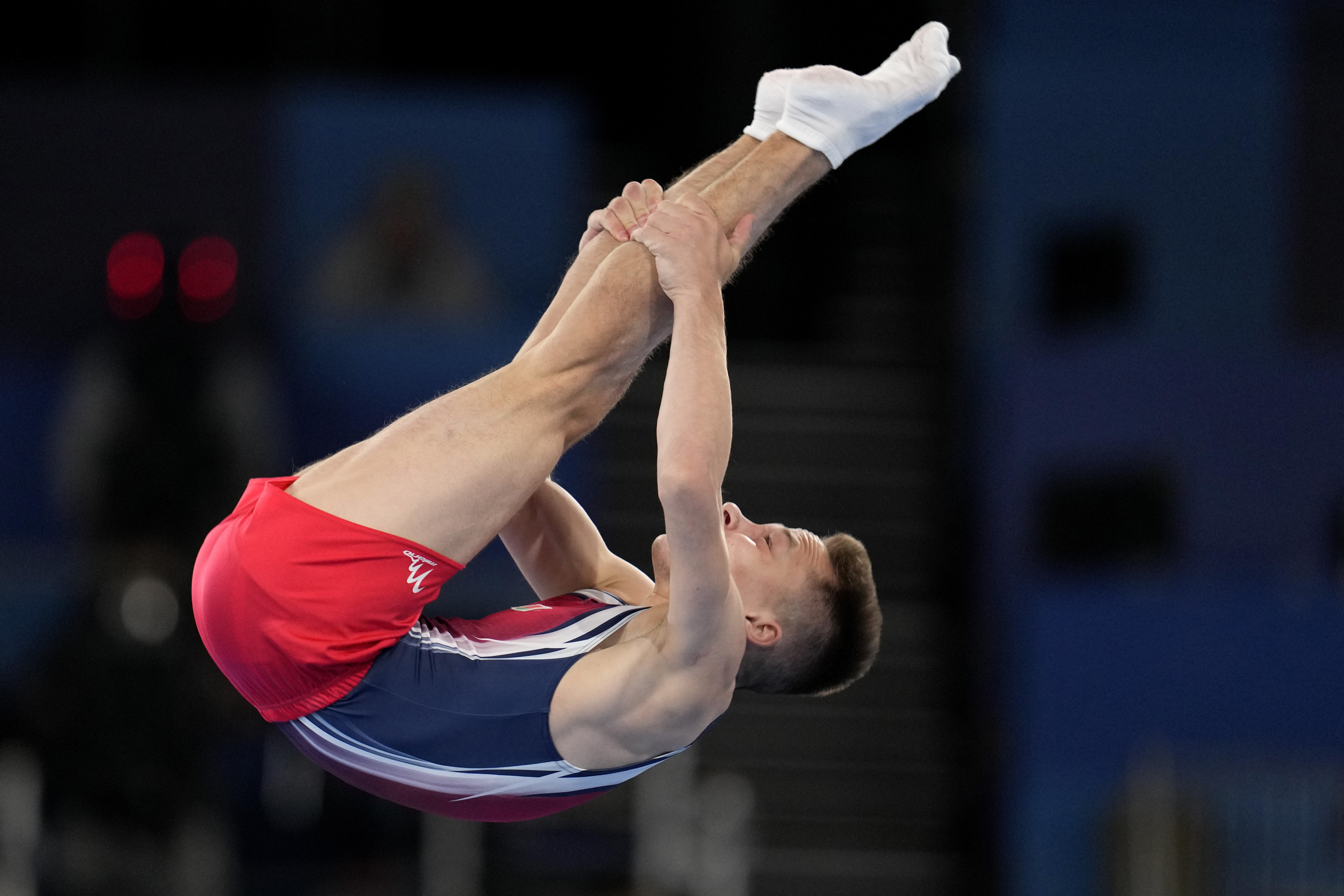 Belarusiern Ivan Litvinovitj får delta i OS under neutral flagg. Arkivbild. Foto: Natacha Pisarenko/AP/TT