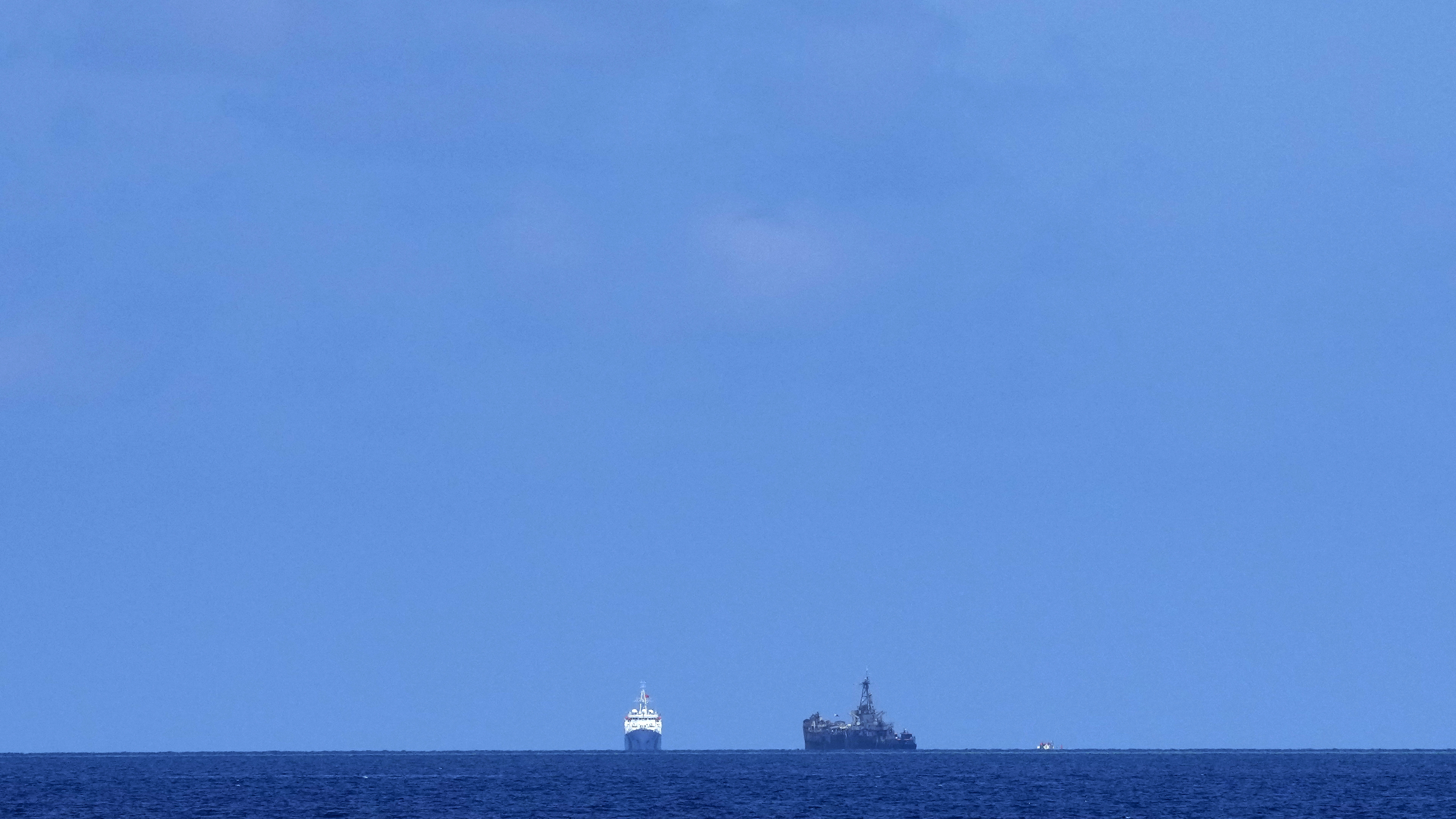 Ombordstigningen ska ha inträffat vid omstridda atollen Second Thomas Shoal. Arkivbild. Foto: Aaron Favila/AP/TT