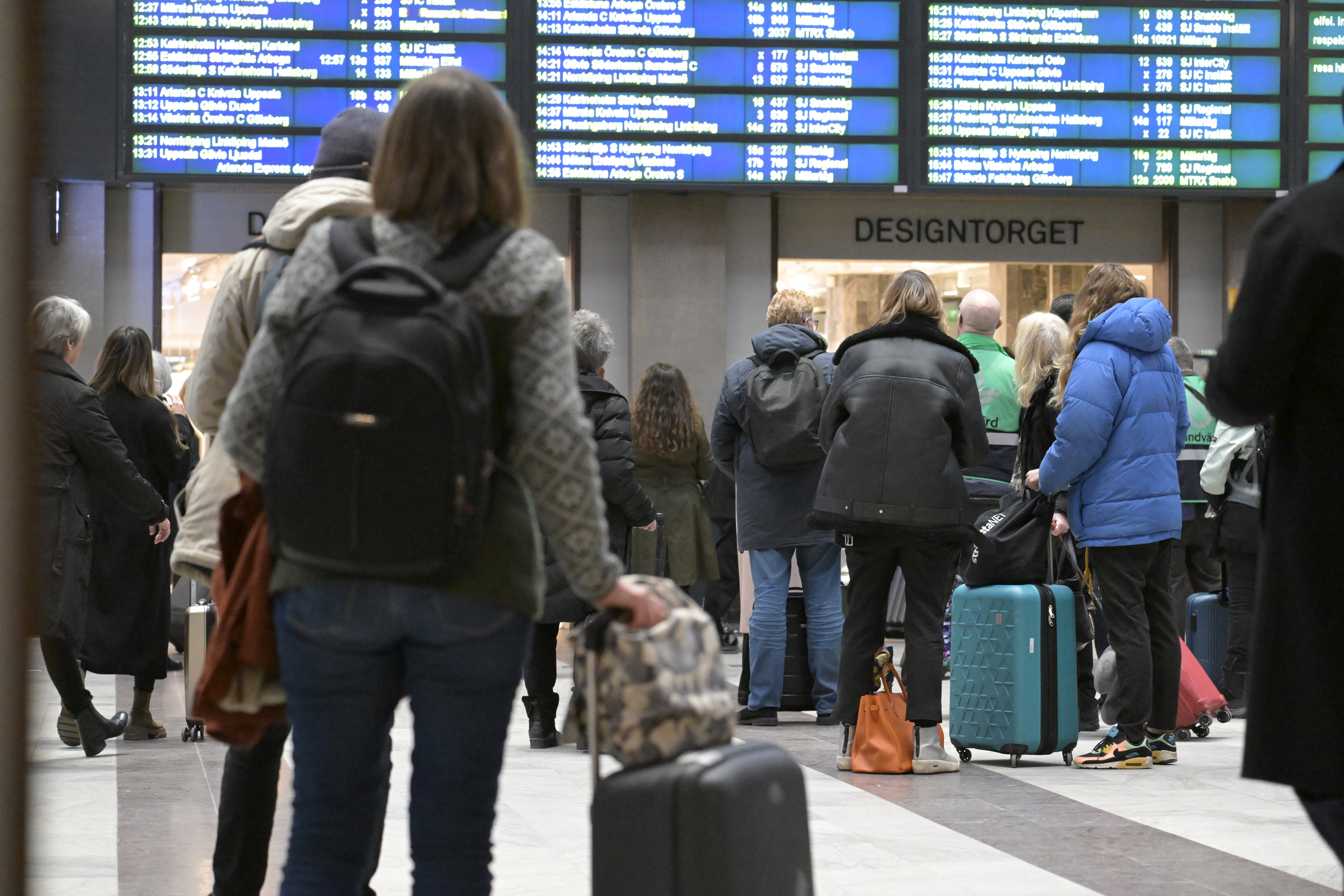 Det är stopp i tågtrafiken på Stockholms central. Arkivbild. Foto: Janerik Henriksson/TT