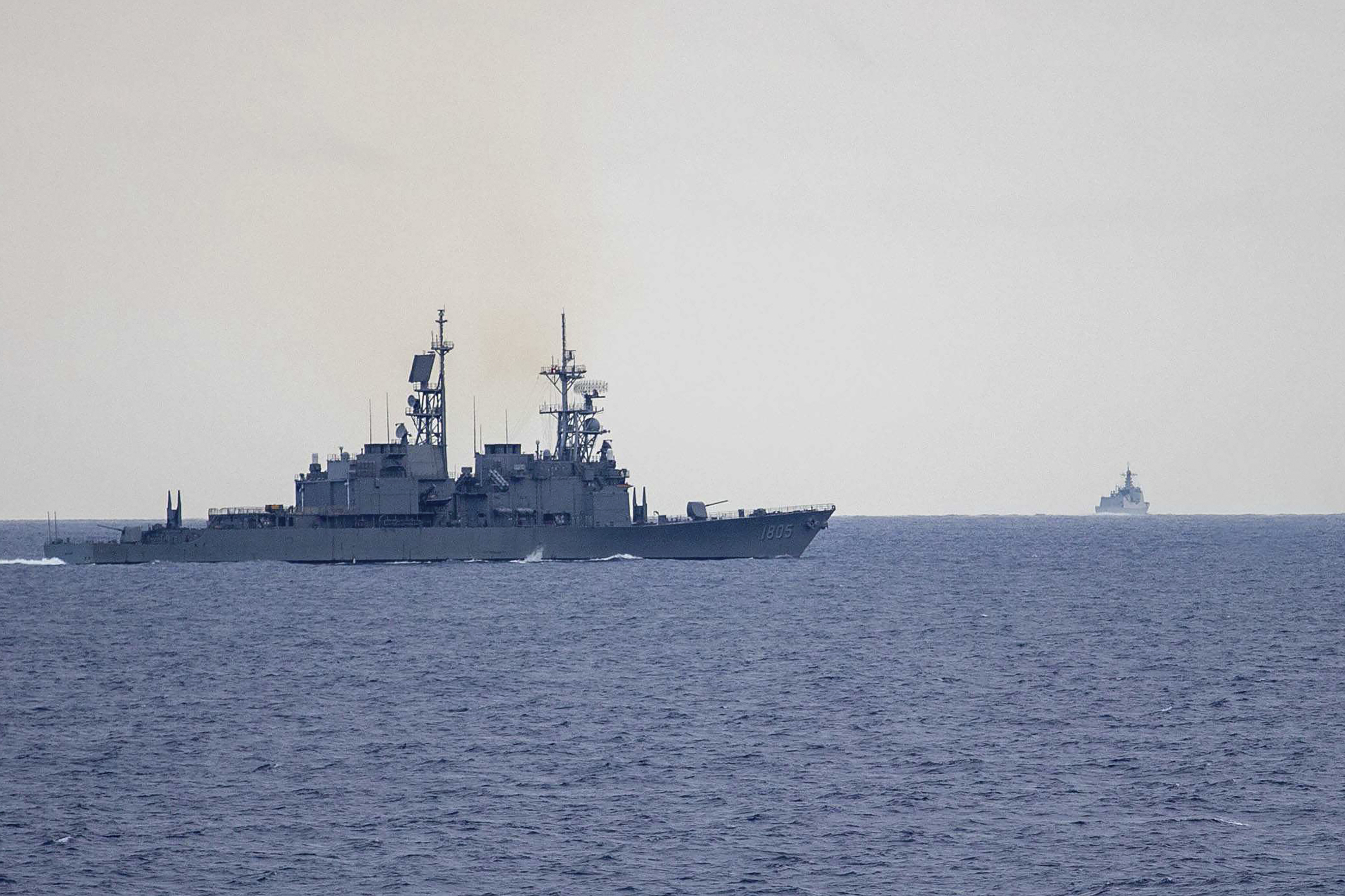 Bilden är tagen under den flera dagar långa kinesiska militärövningen kring Taiwan i maj. Foto: AP/TT