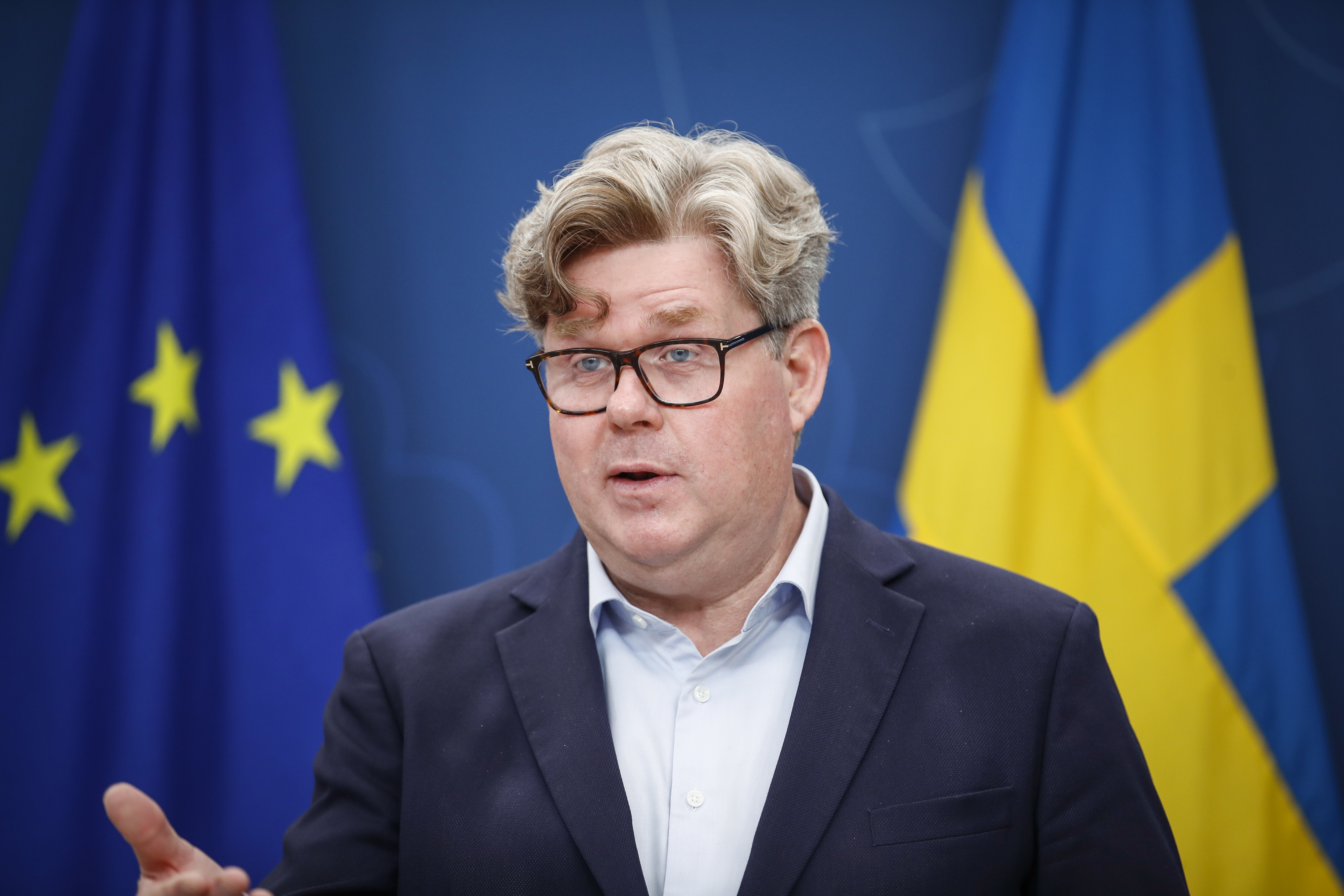 Justitieminister Gunnar Strömmer (M) tog på måndagen emot en utredning om skärpta regler för unga lagöverträdare. Arkivbild. Foto: Caisa Rasmussen/TT